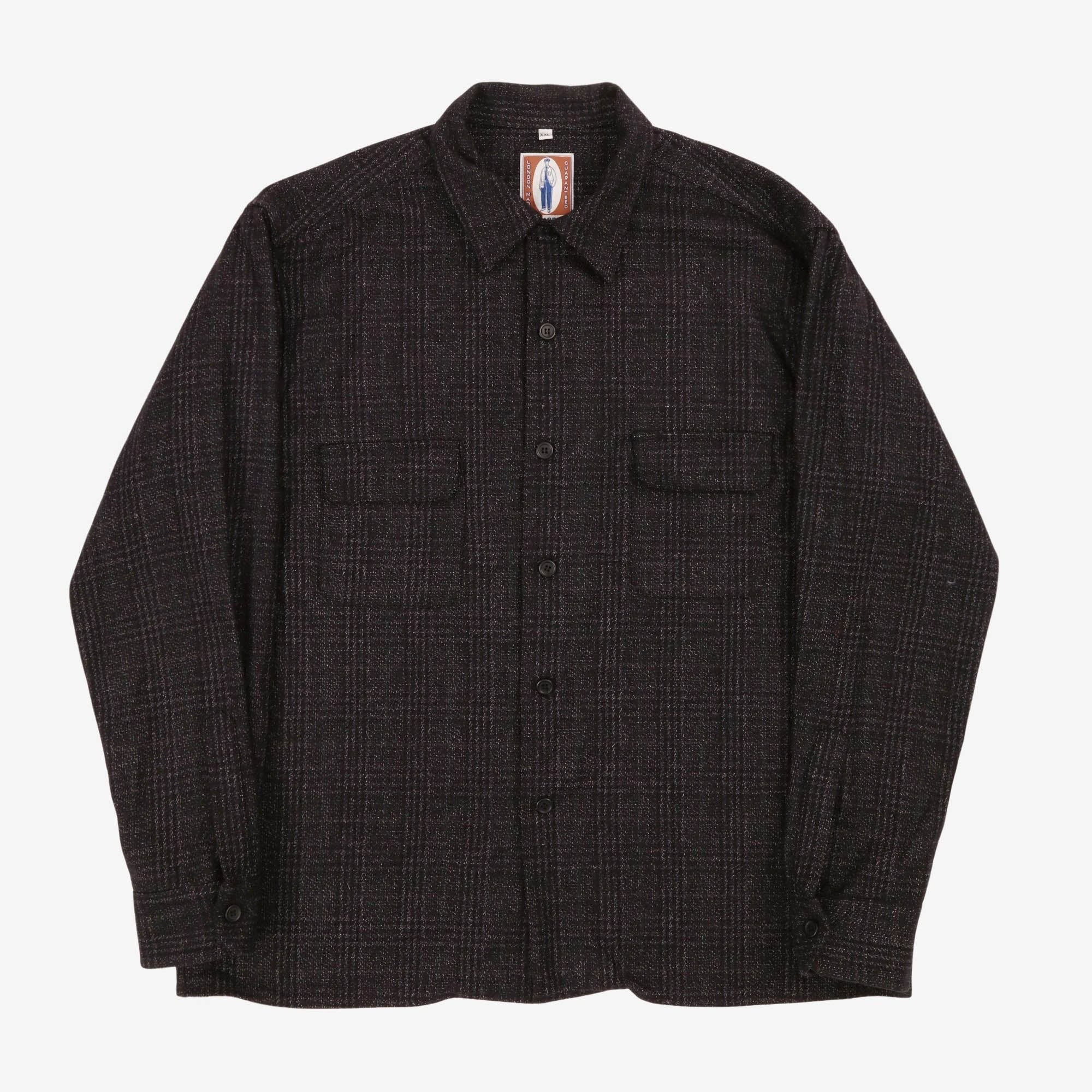 Check Wool Overshirt