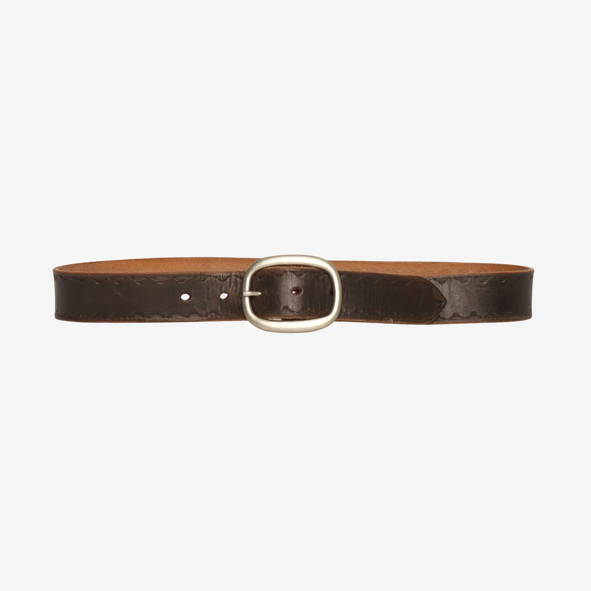 Sumi Dyed Leather Belt