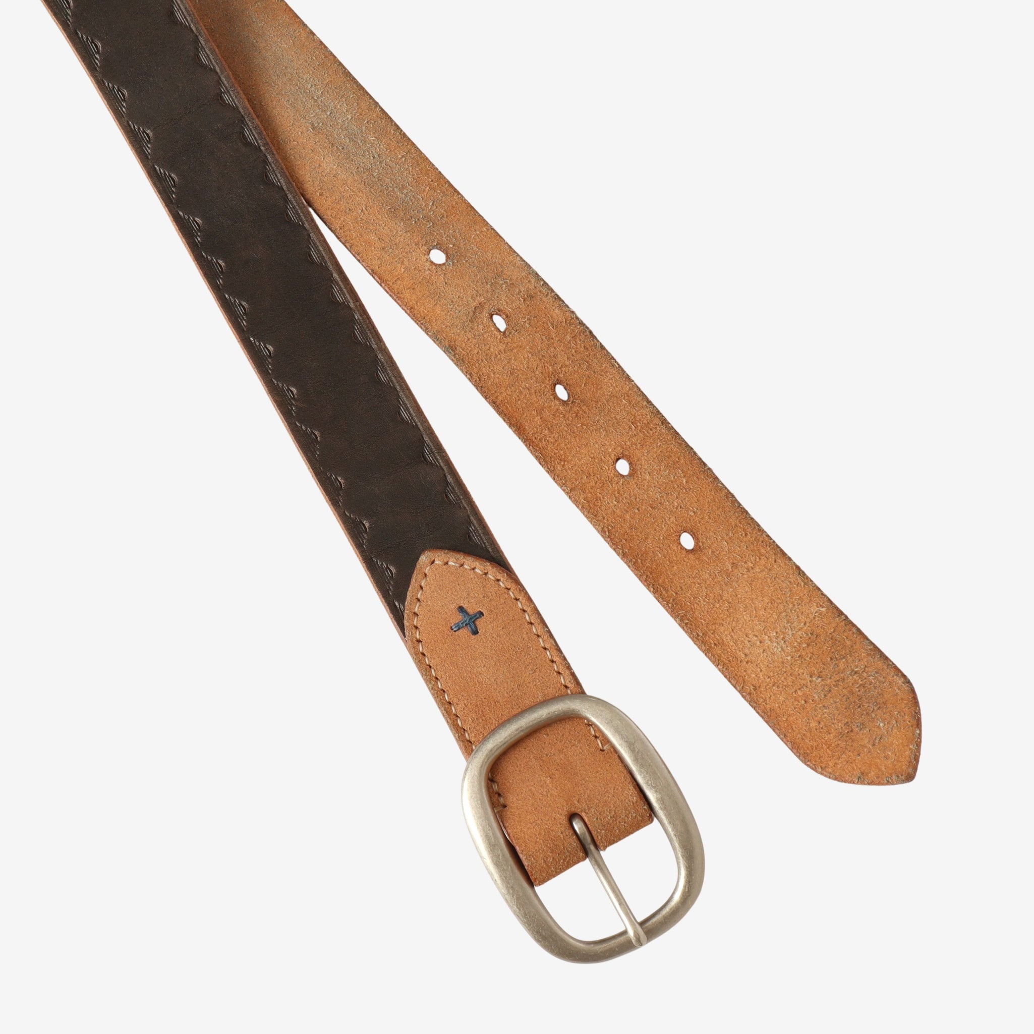 Sumi Dyed Leather Belt