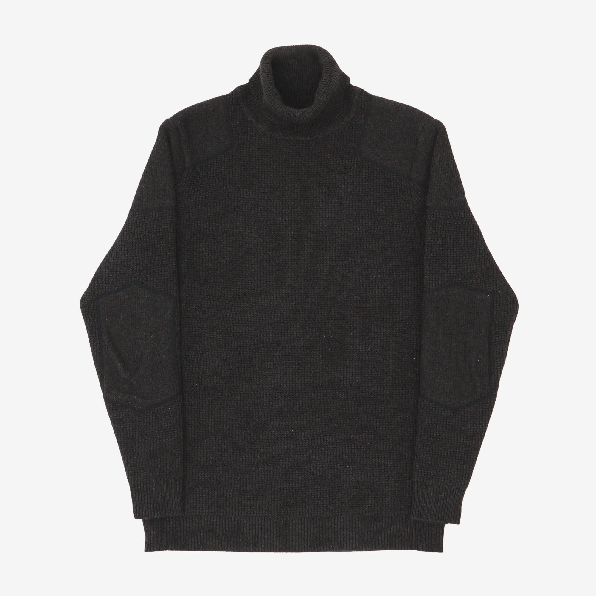 Padded Waffle Rollneck Sweater