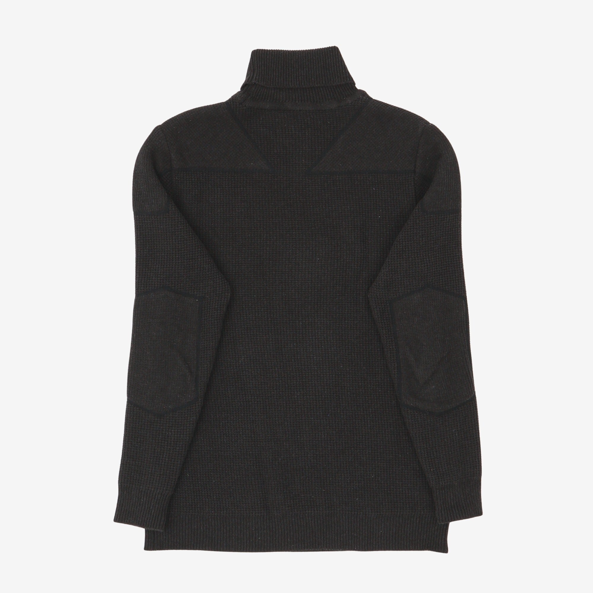 Padded Waffle Rollneck Sweater