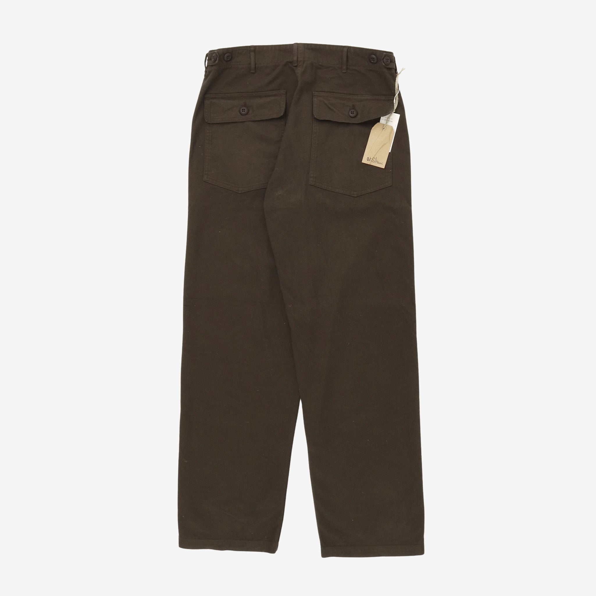 Brushed Flannel Fatigue Pants