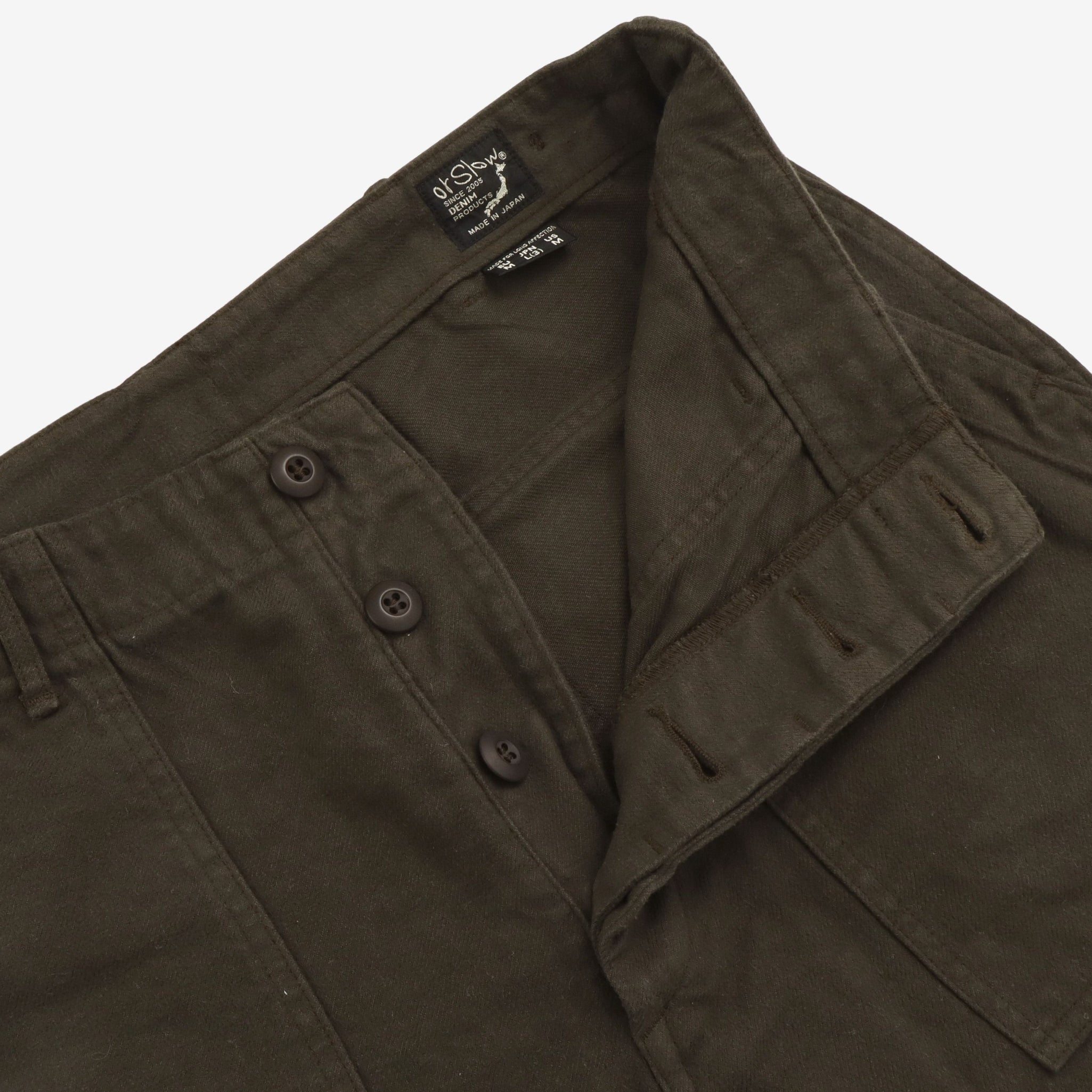 Brushed Flannel Fatigue Pants