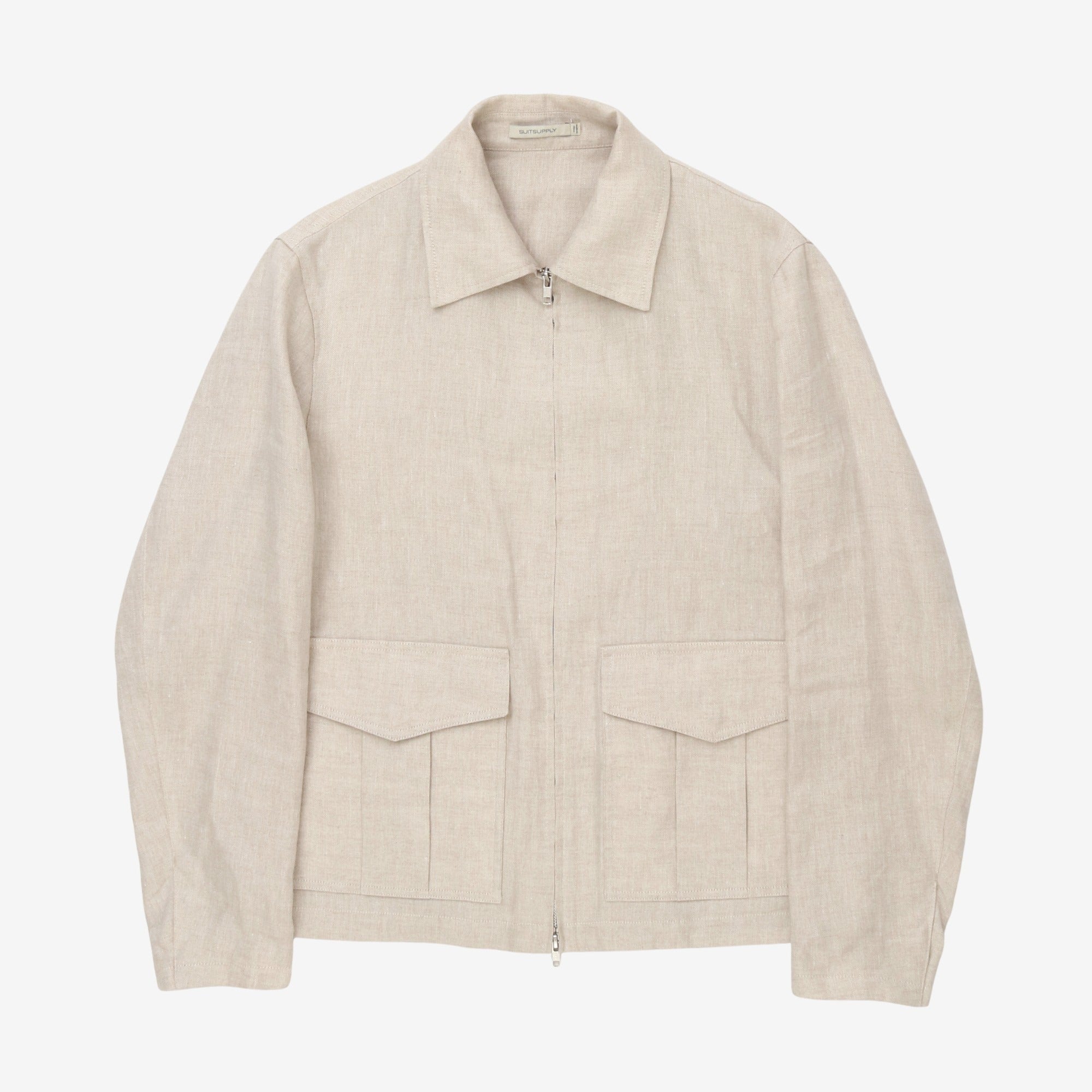 Linen Bomber Jacket