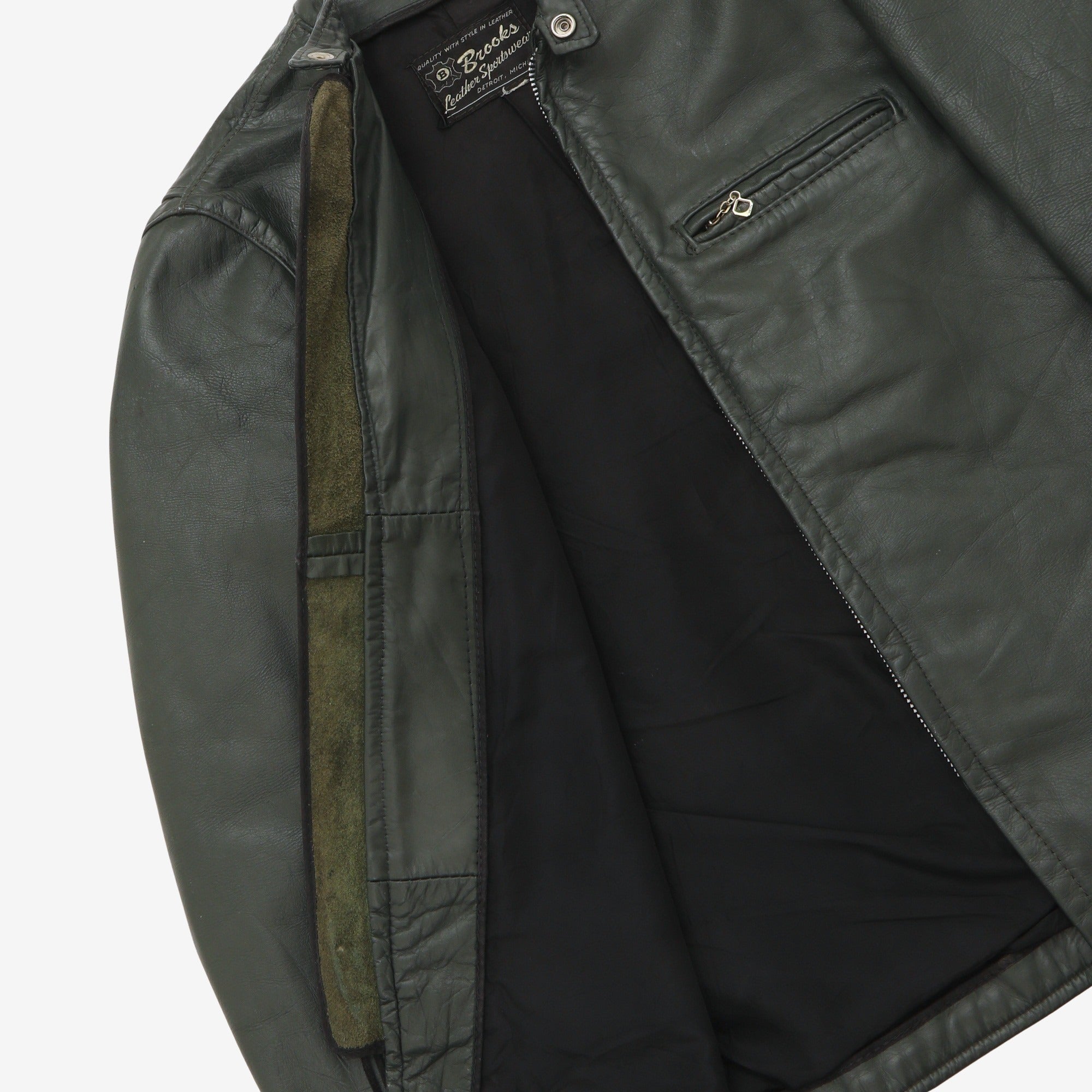 Vintage 1970s Cafe Racer Leather Jacket