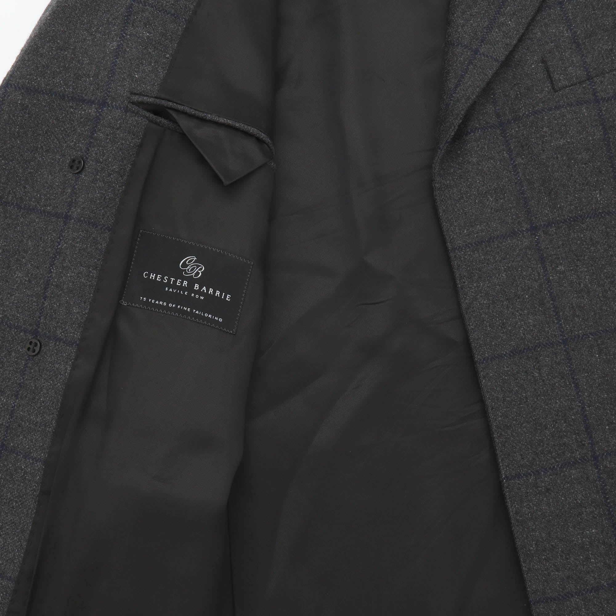 Wool Check Overcoat