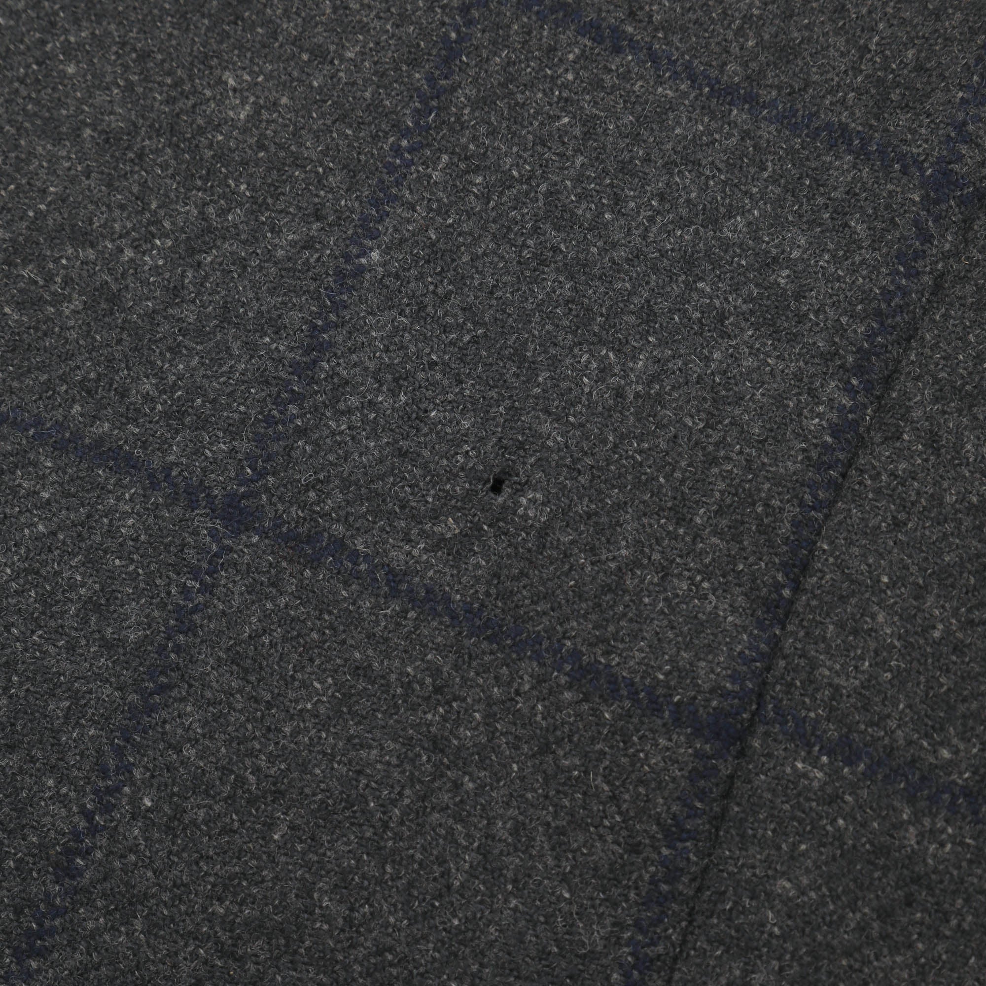 Wool Check Overcoat