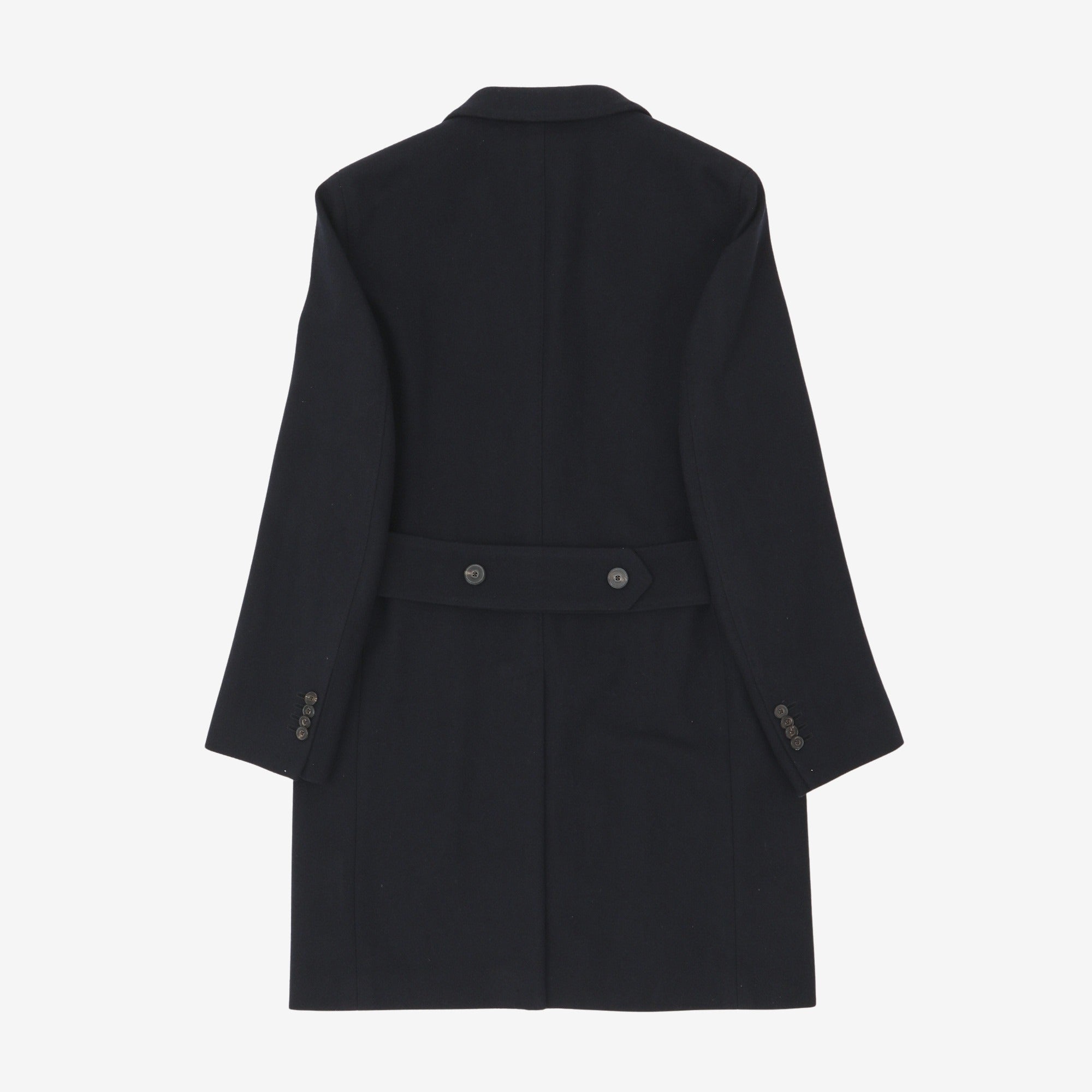 Cashmere Blend Lapel Long Coat