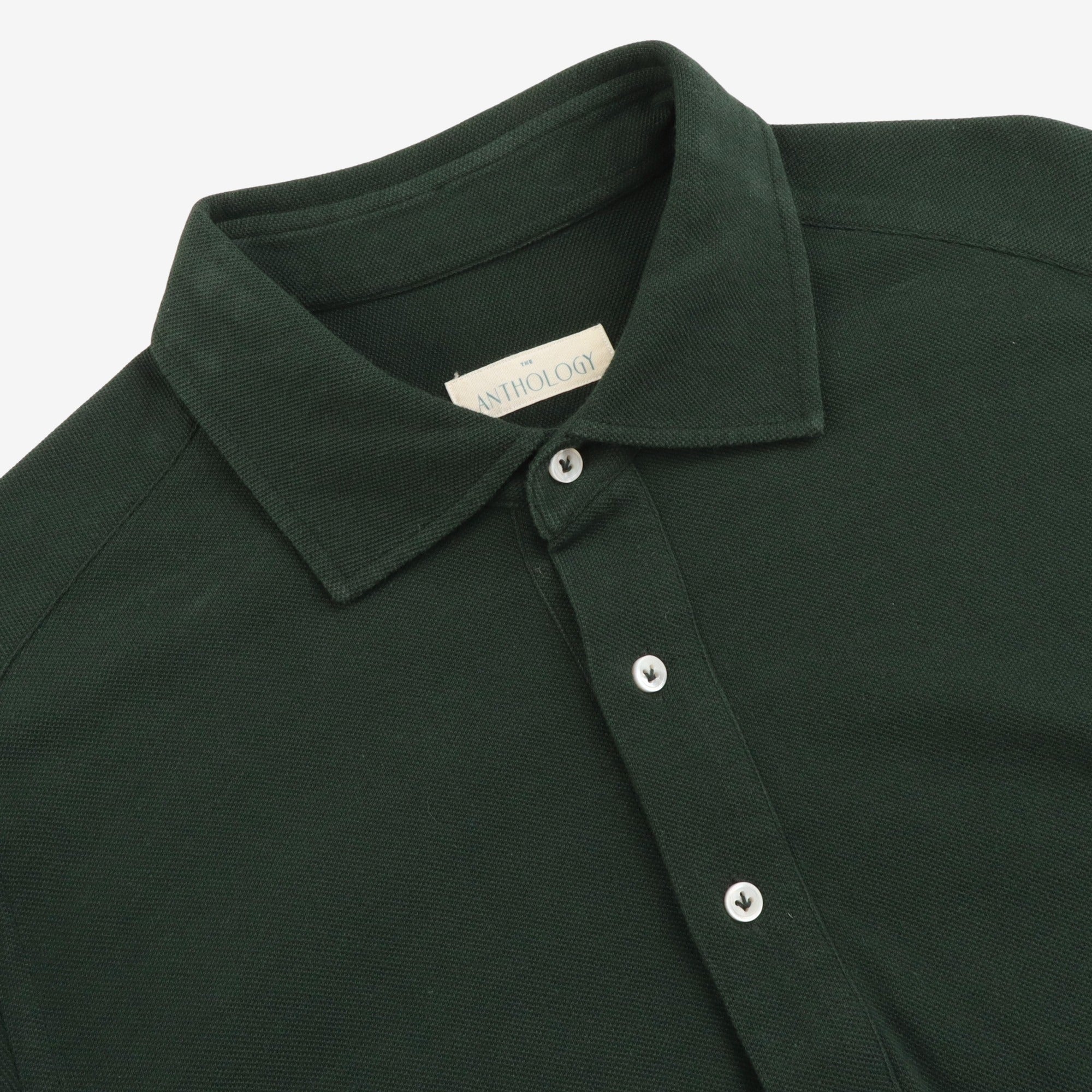 LS Pique Spread Collar Polo