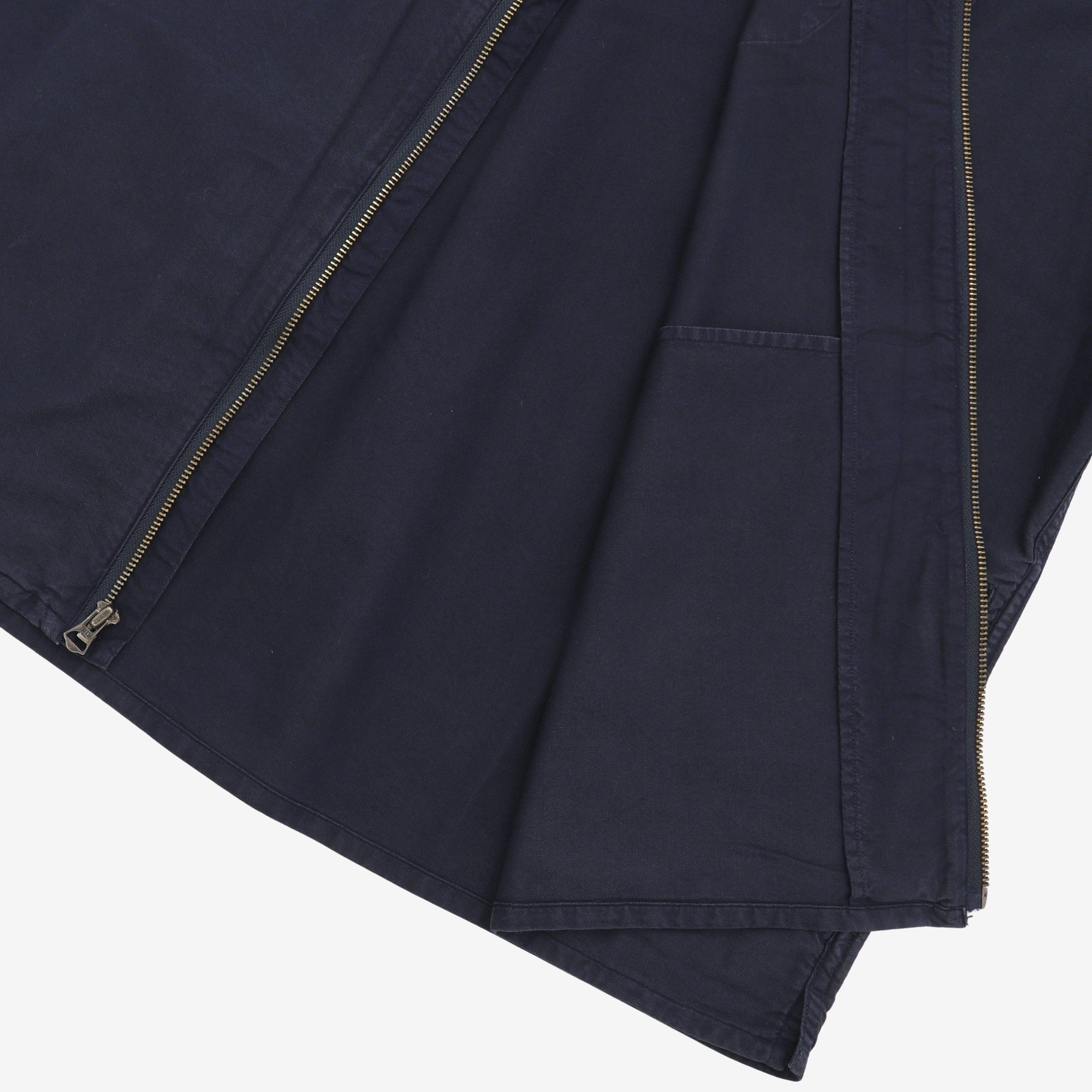 Garment Dyed Zip Overshirt