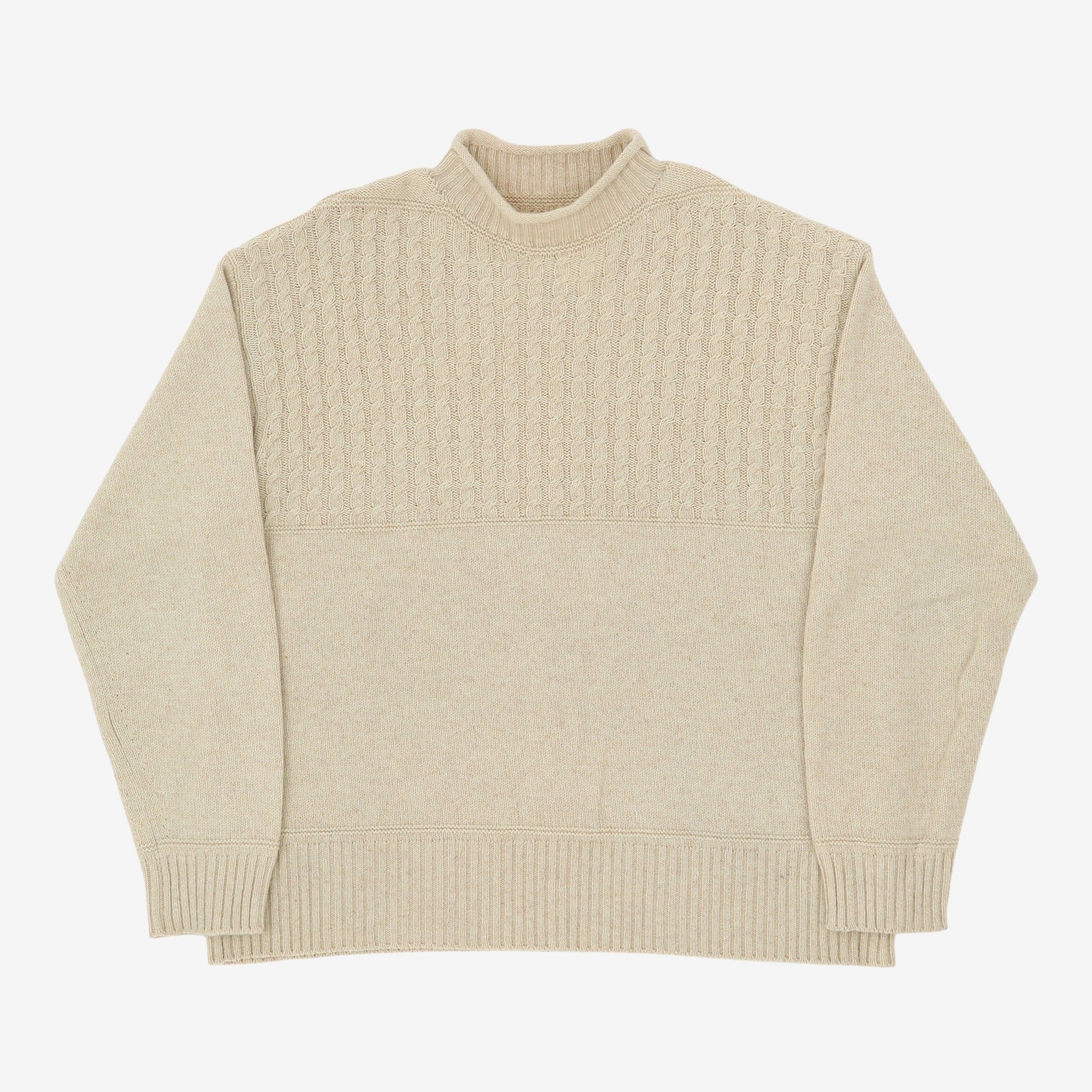 Cable knit Rollneck Sweater