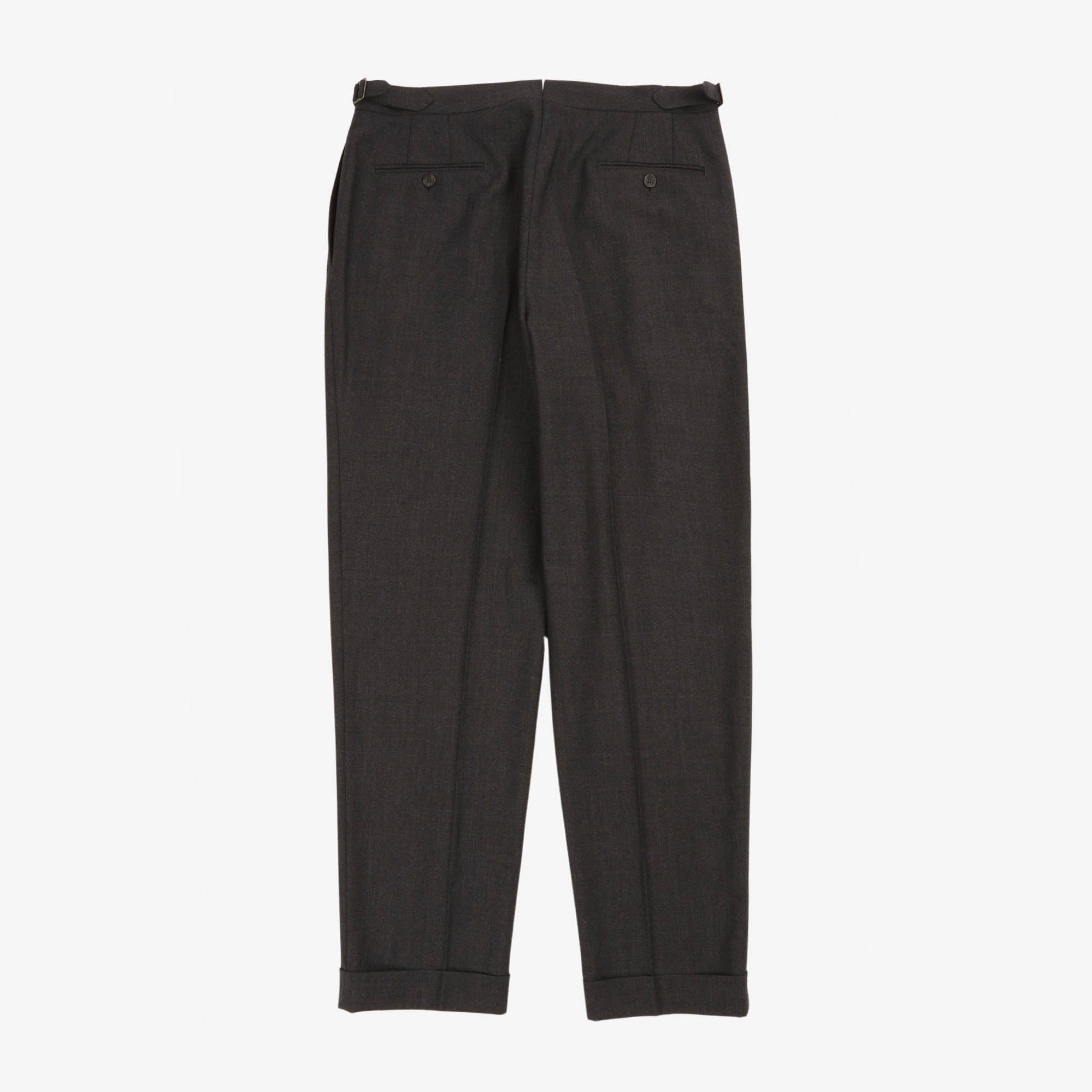 Tropical Wool Single Pleat Trousers (36W x 32L)