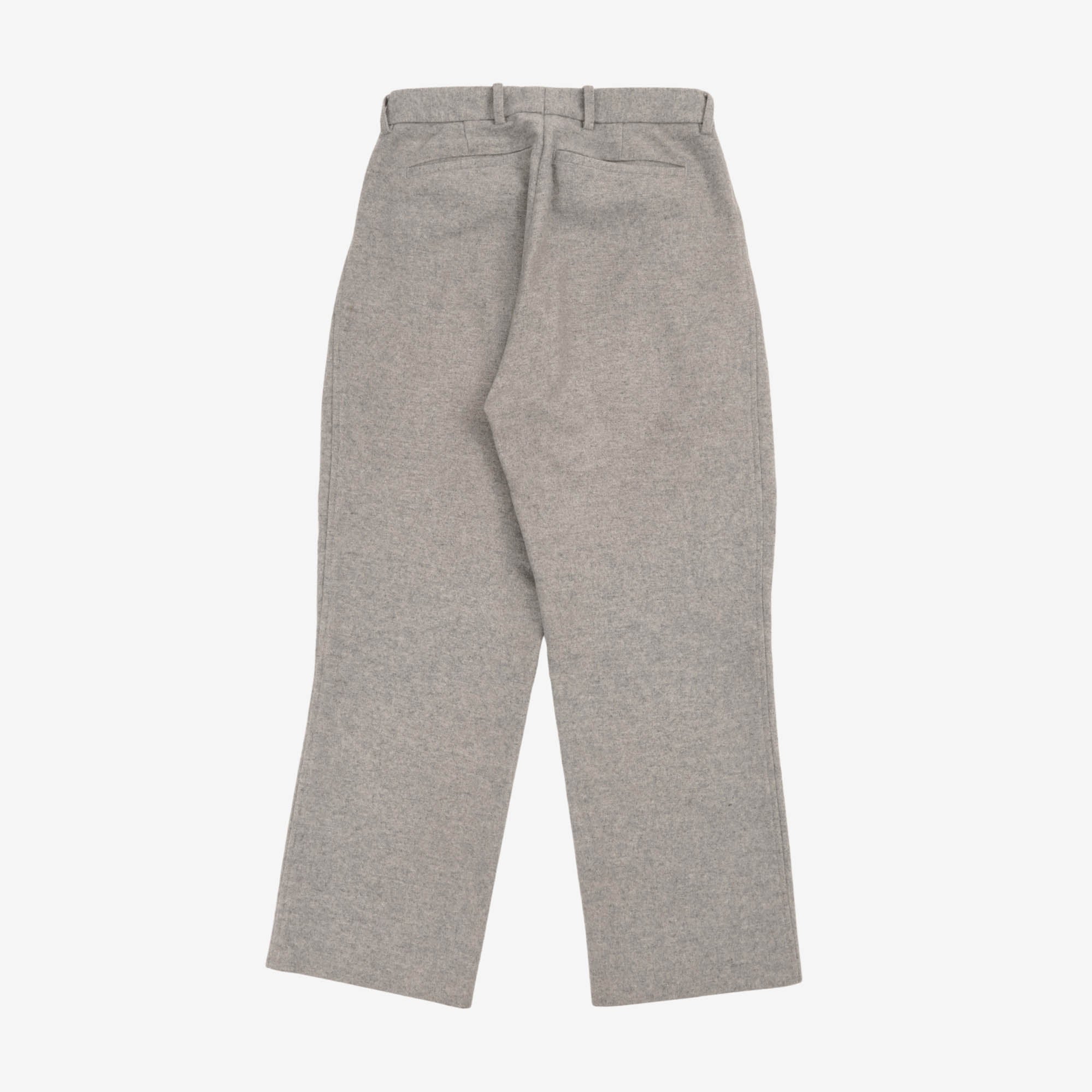 Cashmere Blend Pleated Trousers