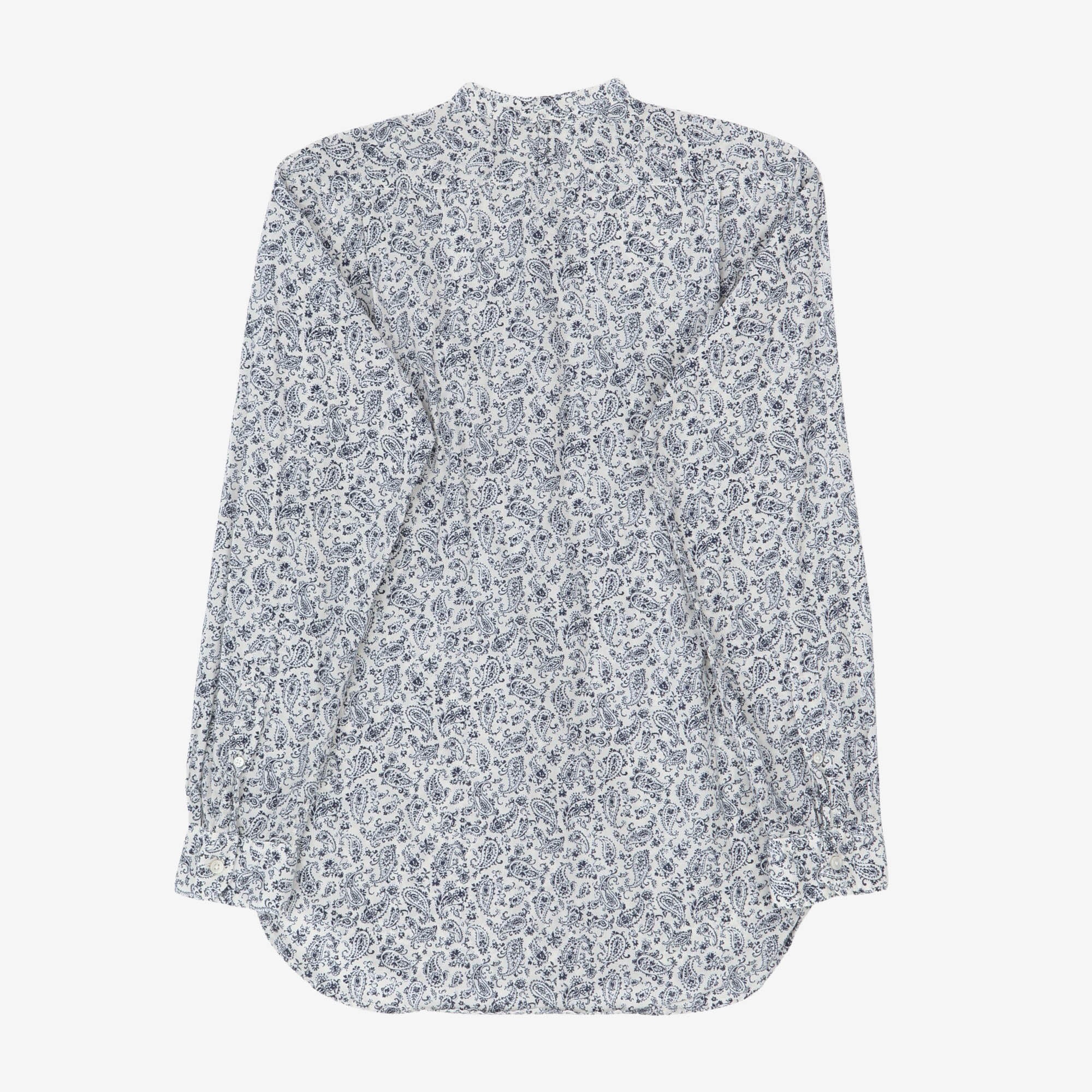 Paisley Collarless Shirt