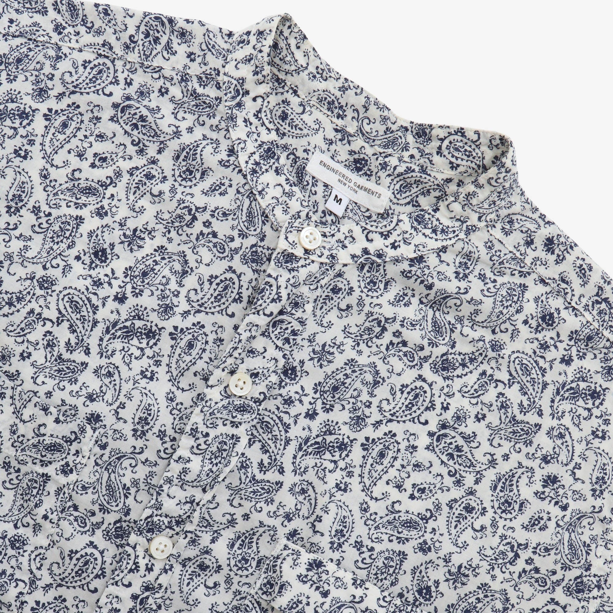 Paisley Collarless Shirt