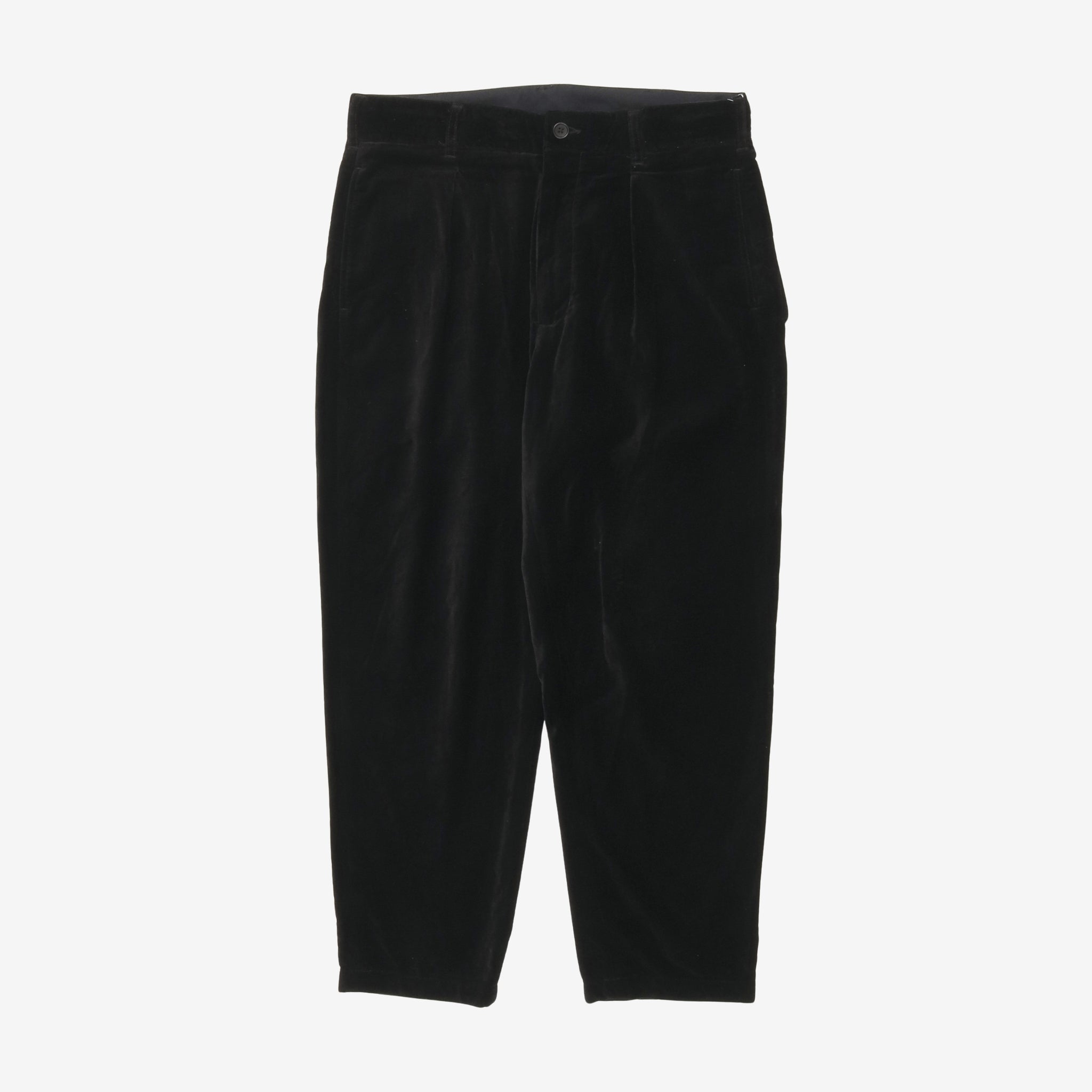 Velvet Tapered Trousers