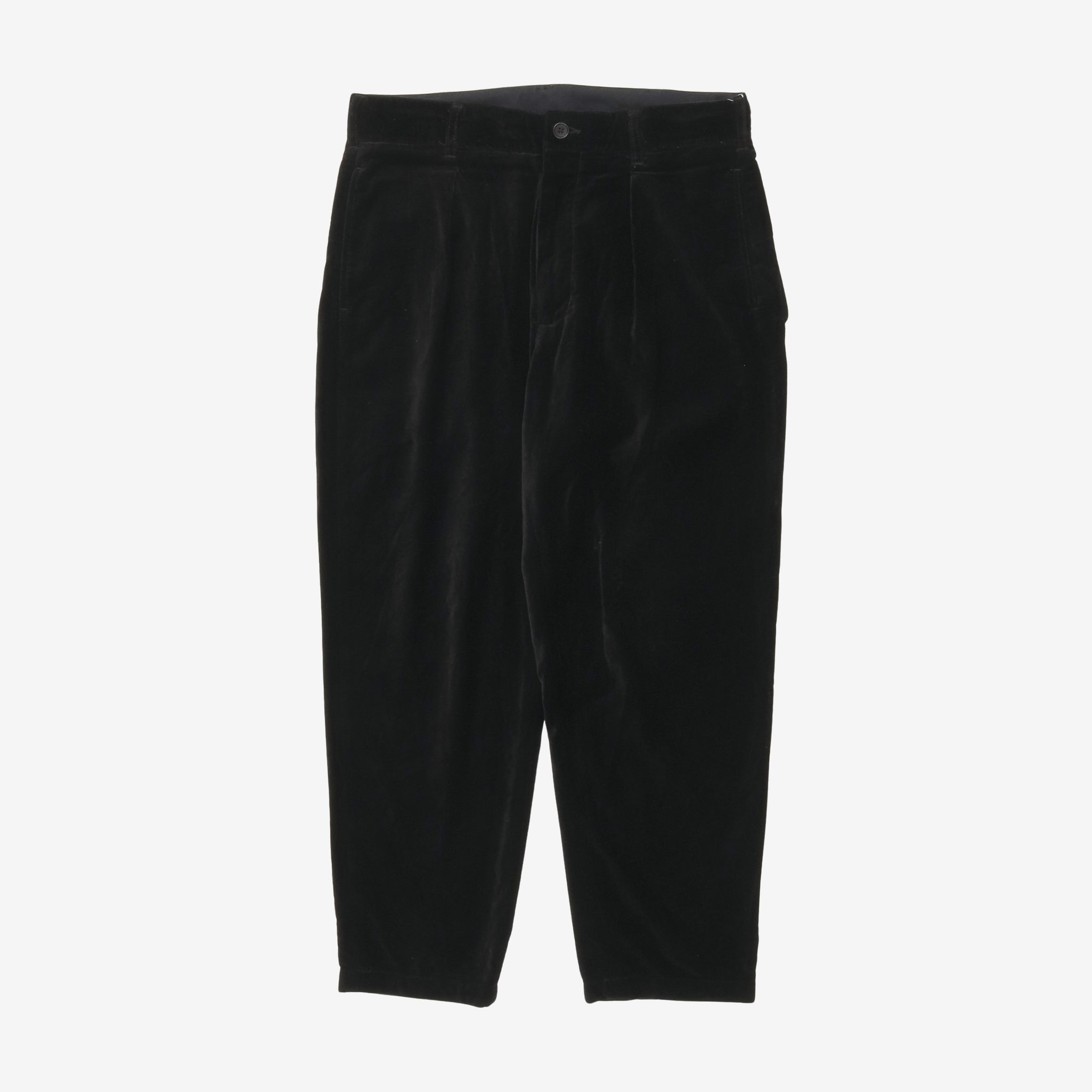 Velvet Tapered Trousers