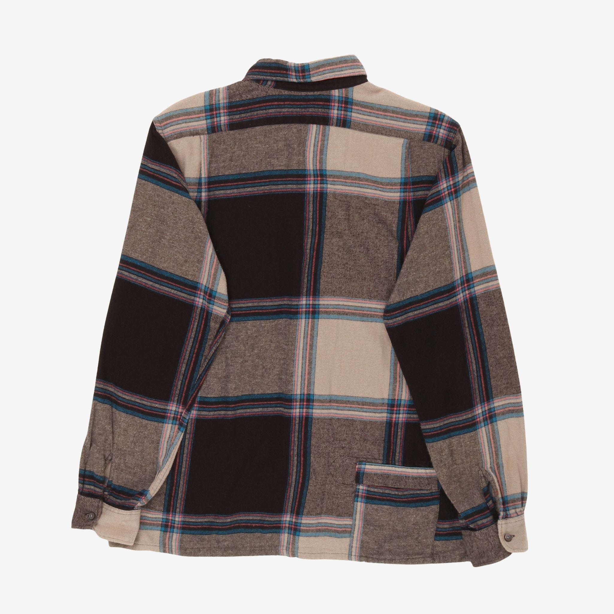 Shawl Collar Flannel Shirt