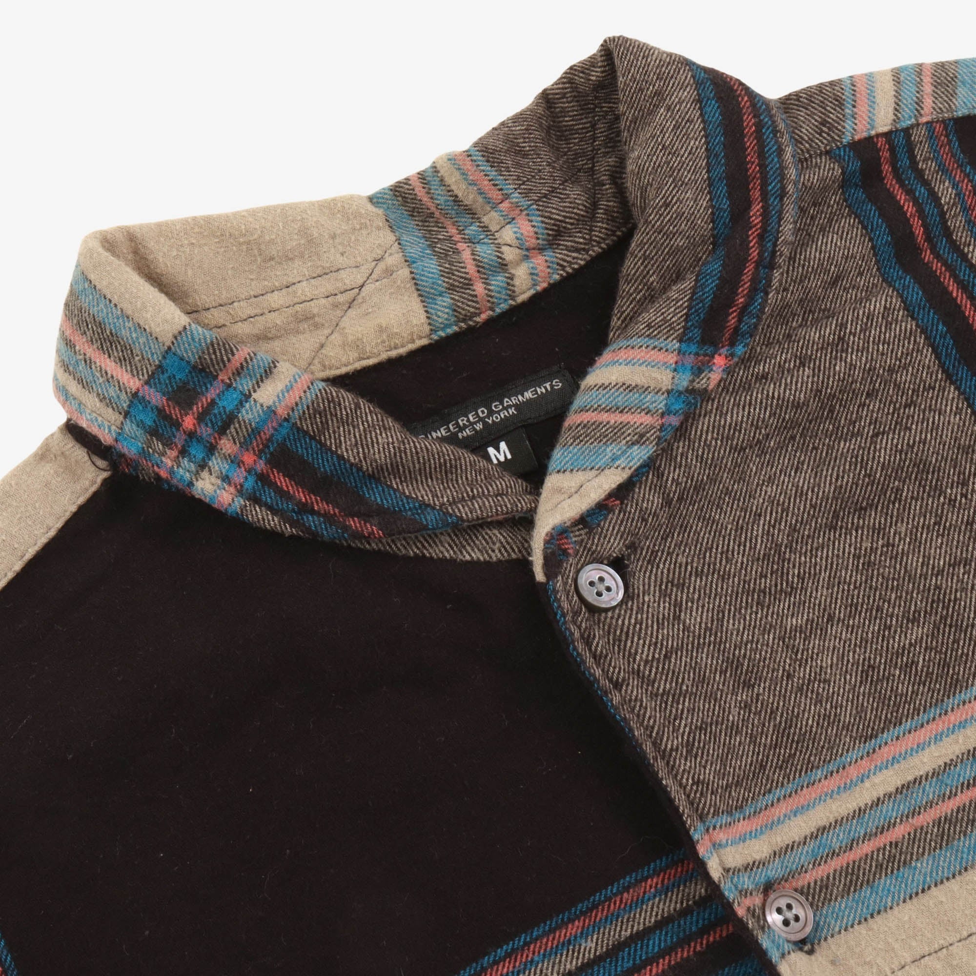 Shawl Collar Flannel Shirt