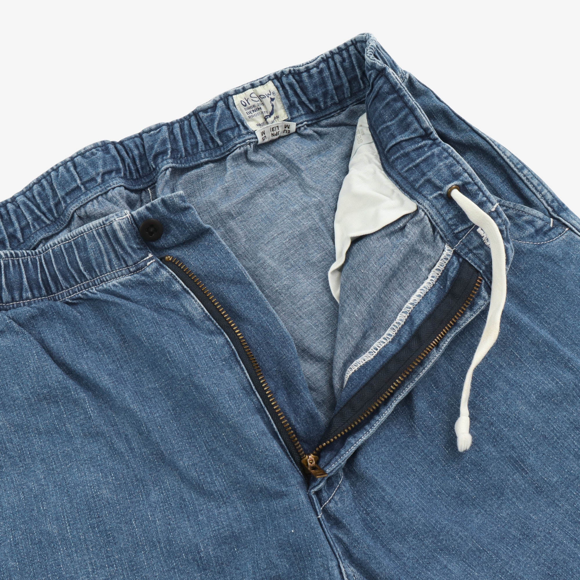 Elasticated Denim Pants