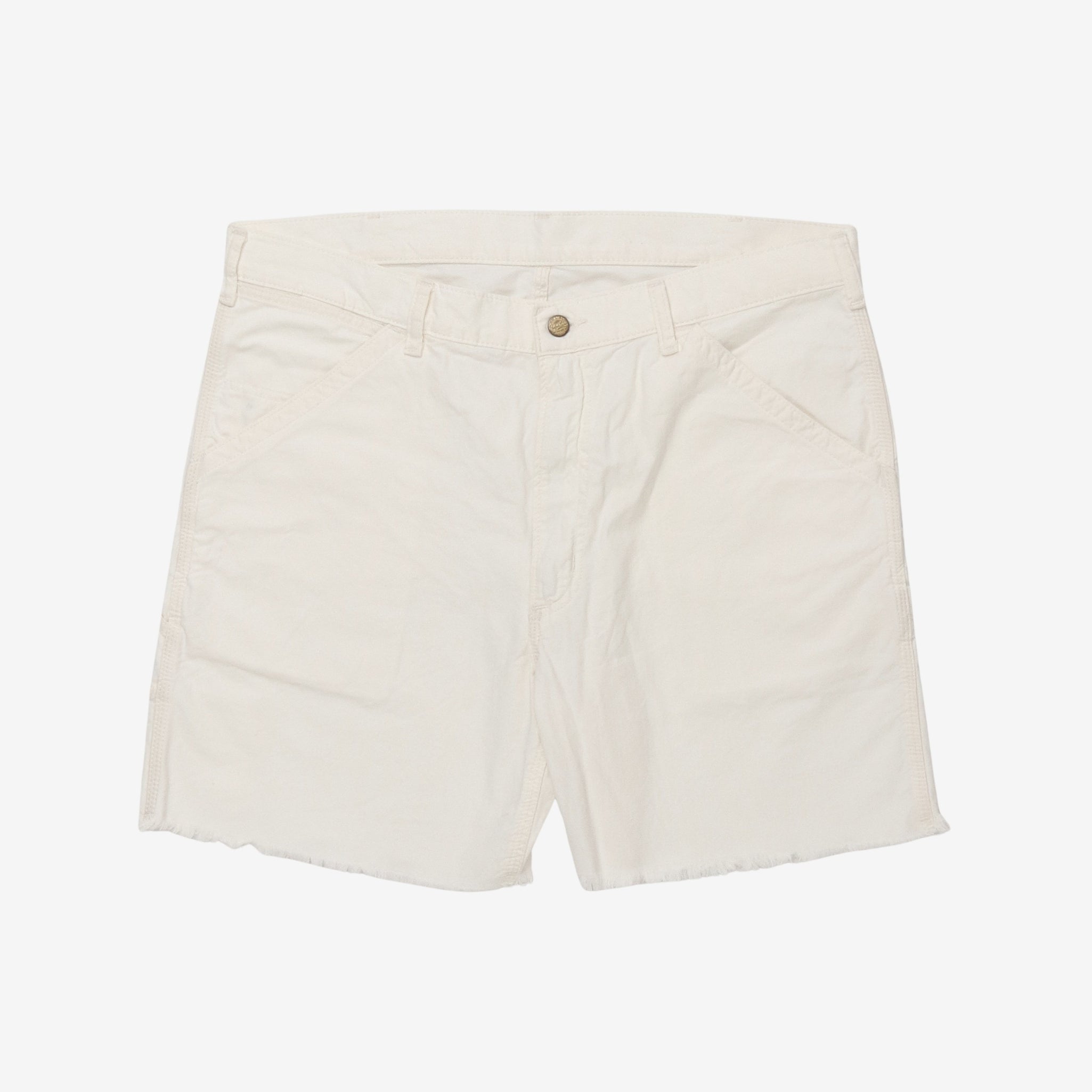 Distressed Garment Dyed Denim Shorts