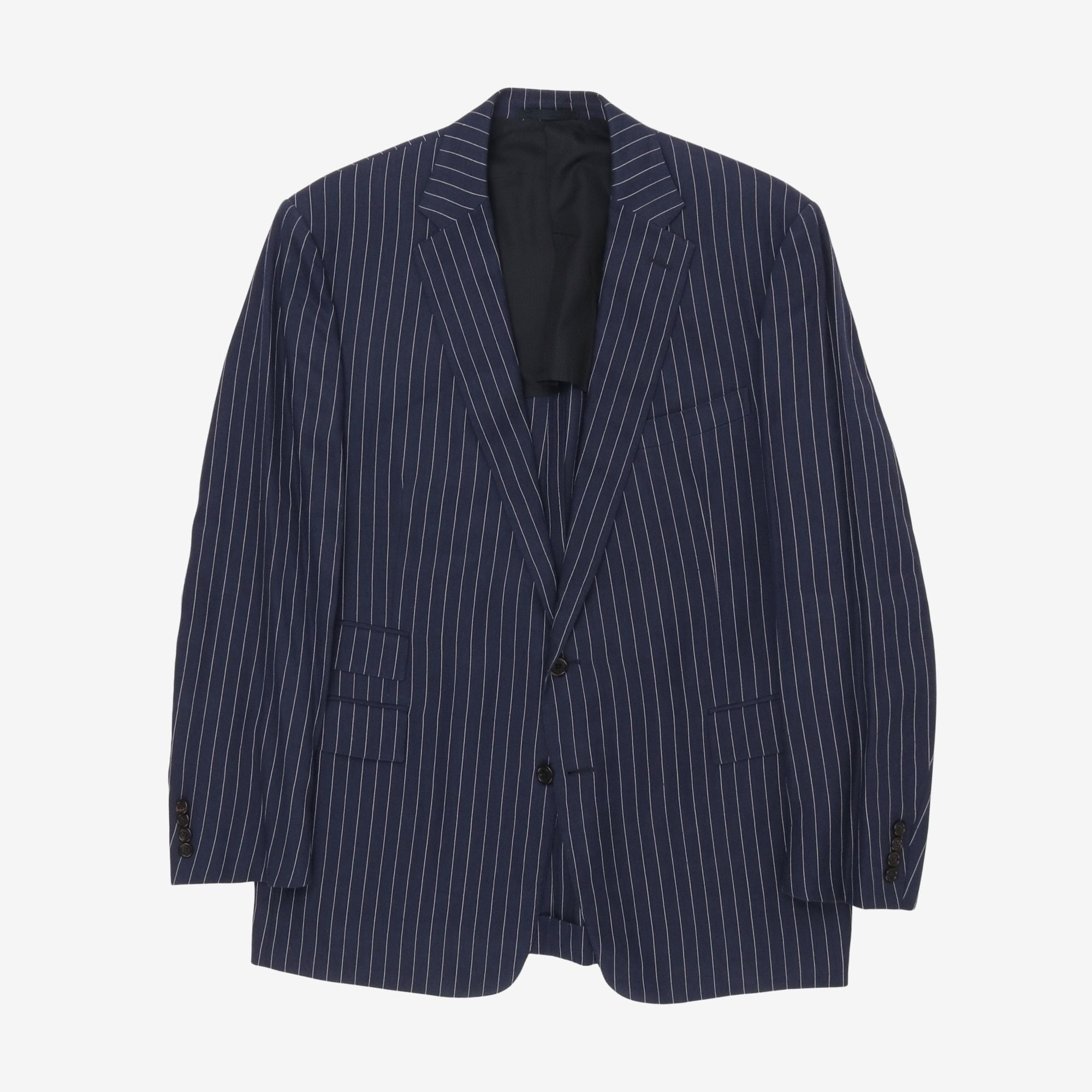 Purple Label Pinstripe Linen Suit