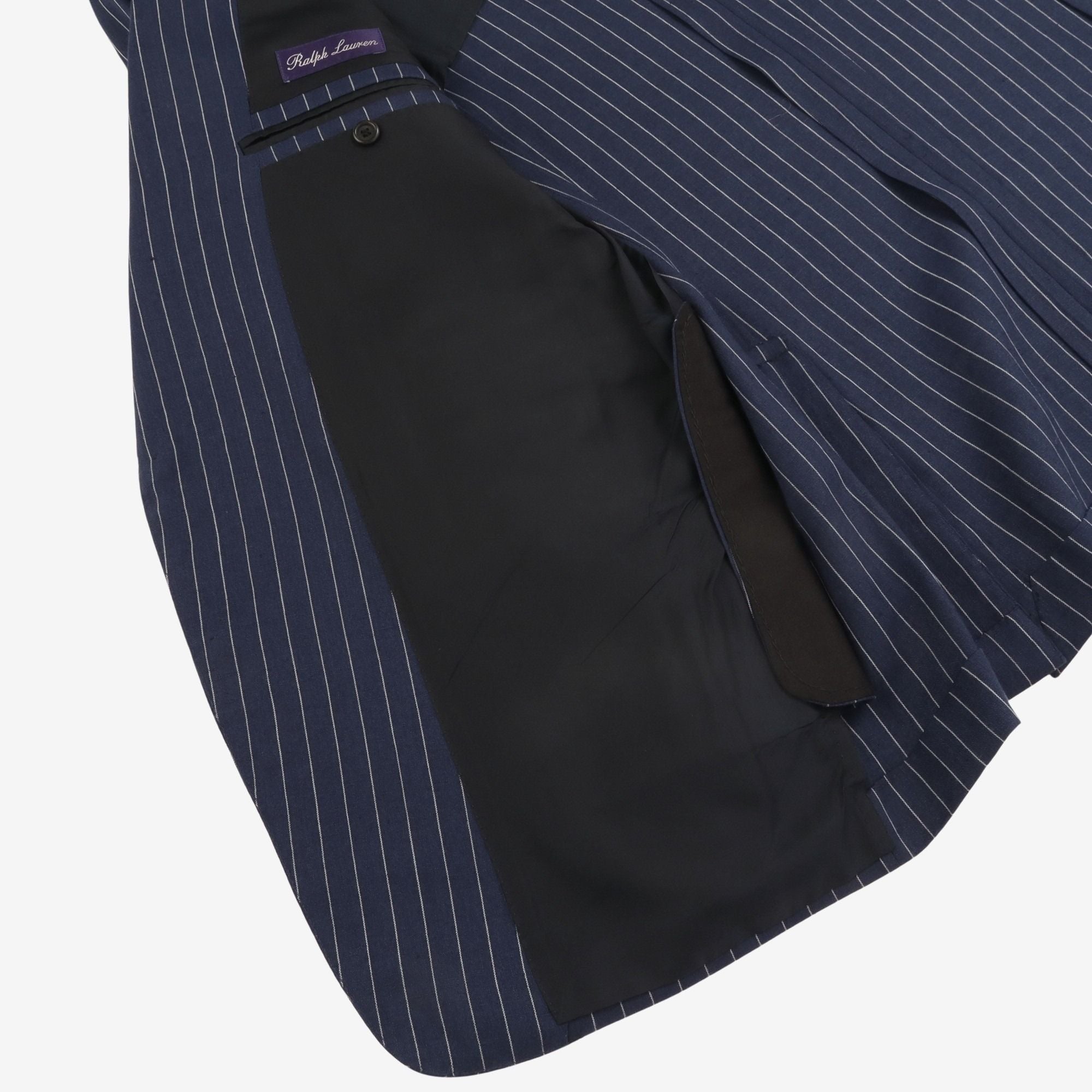 Purple Label Pinstripe Linen Suit