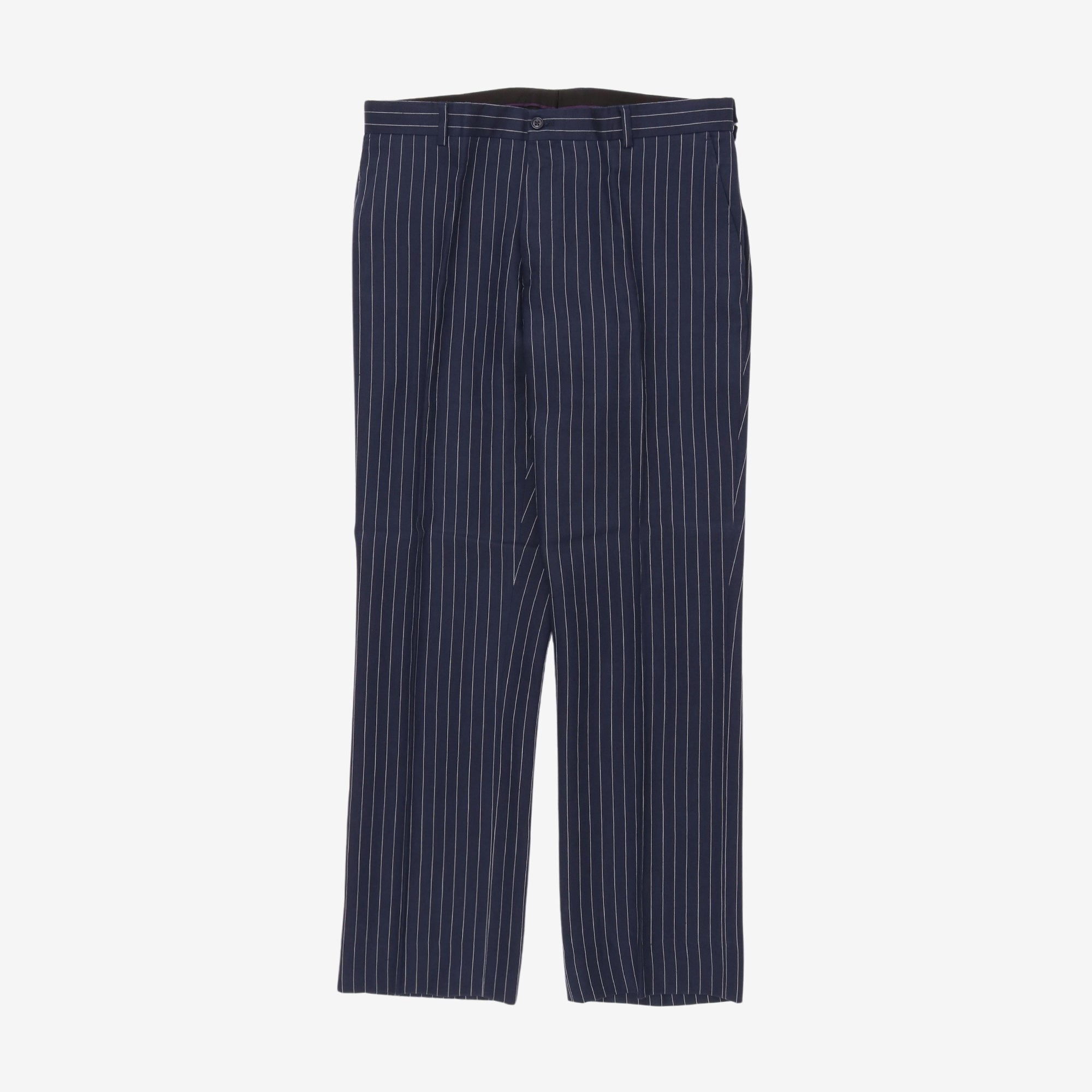 Purple Label Pinstripe Linen Suit