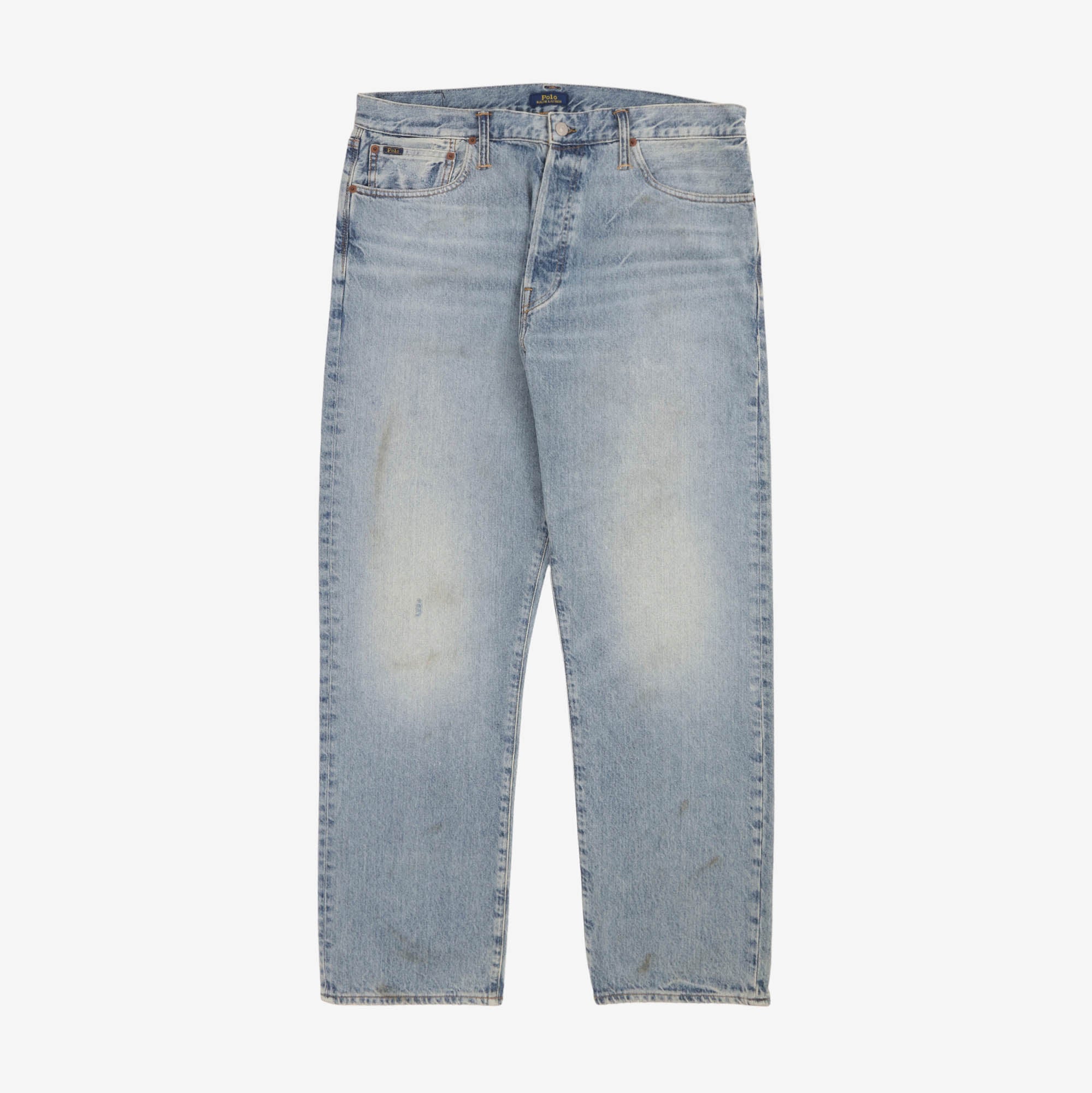 Straight Fit Distressed Jean