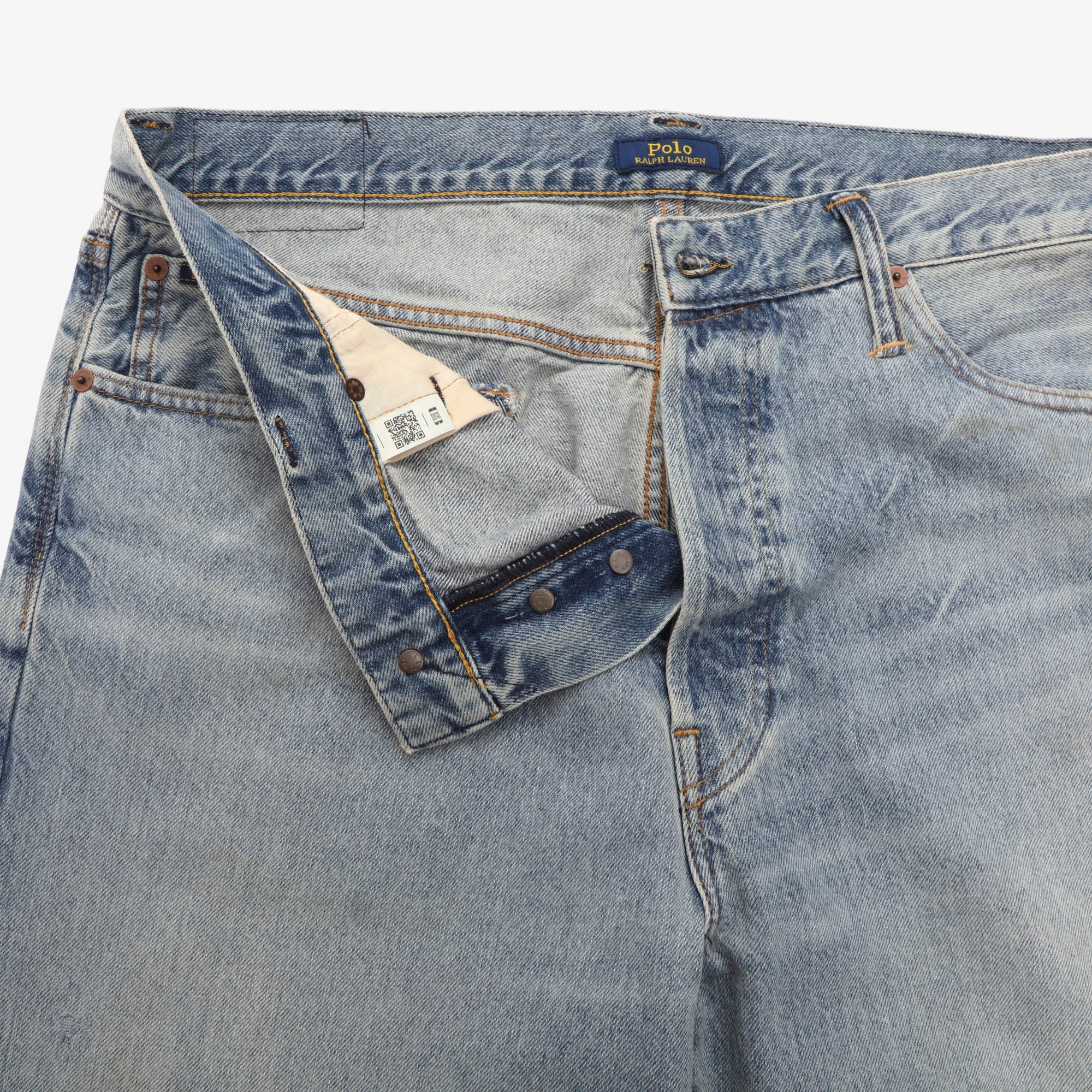 Straight Fit Distressed Jean