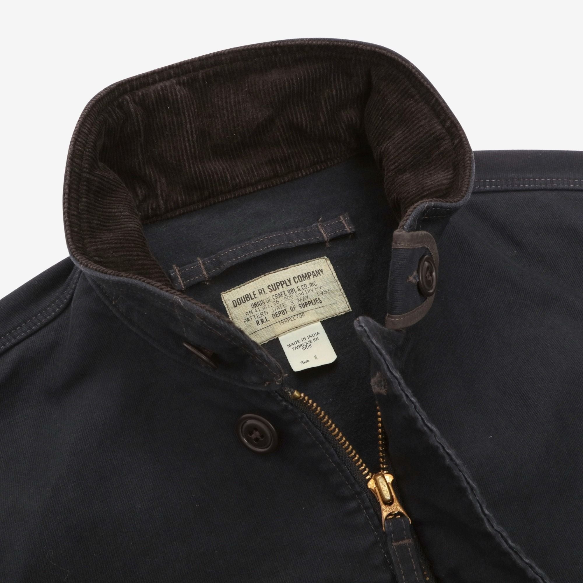 RRL BOWER DECK JACKETデッキジャケットネイビー M 未使用 中古・古着通販】RRL (ダブルアールエル) BOWER DECK JACKET ネイビー