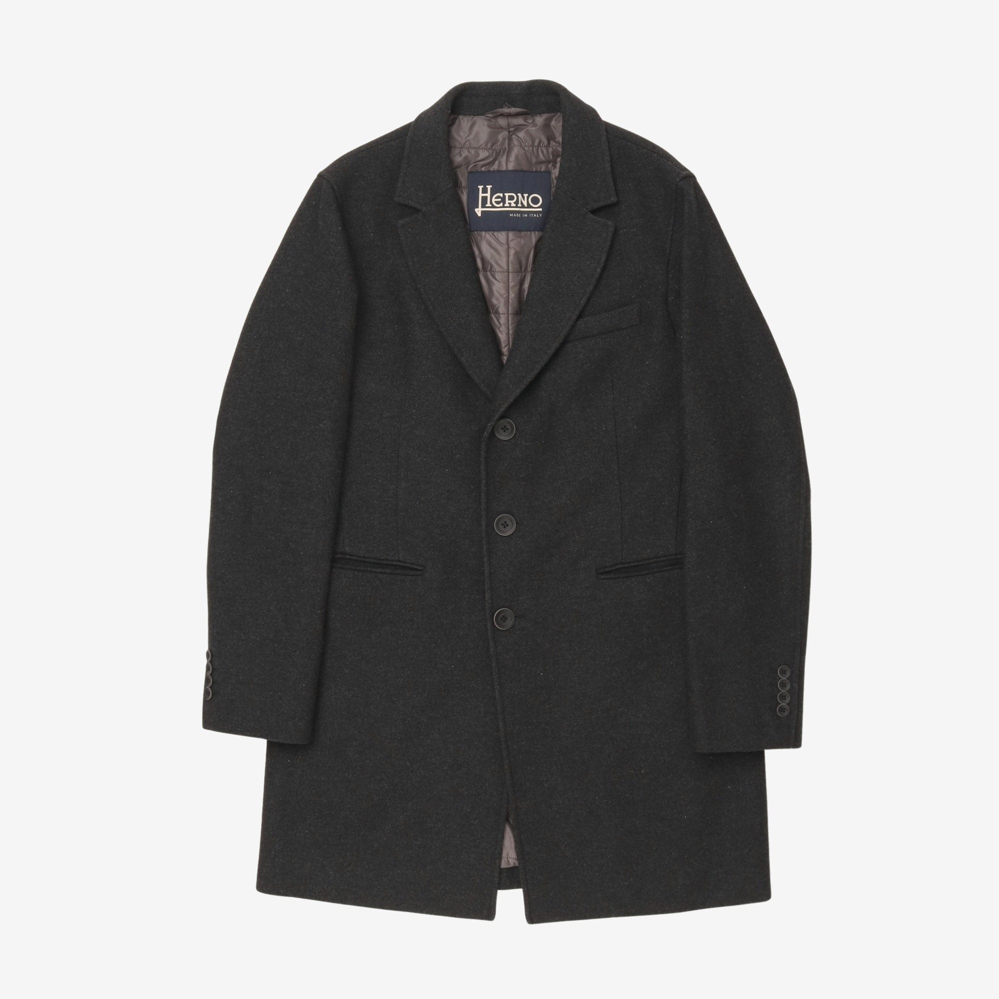 Wool Blend Overcoat