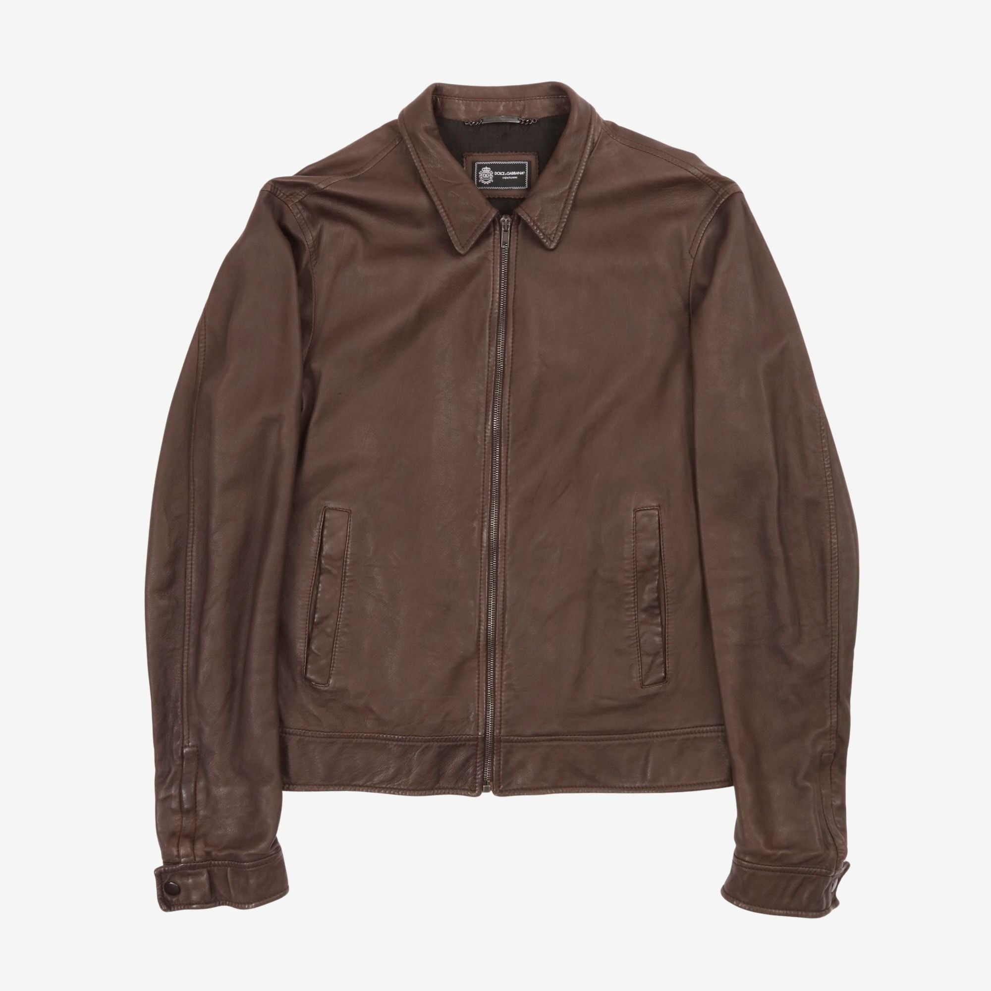 Leather Bomber Jacket