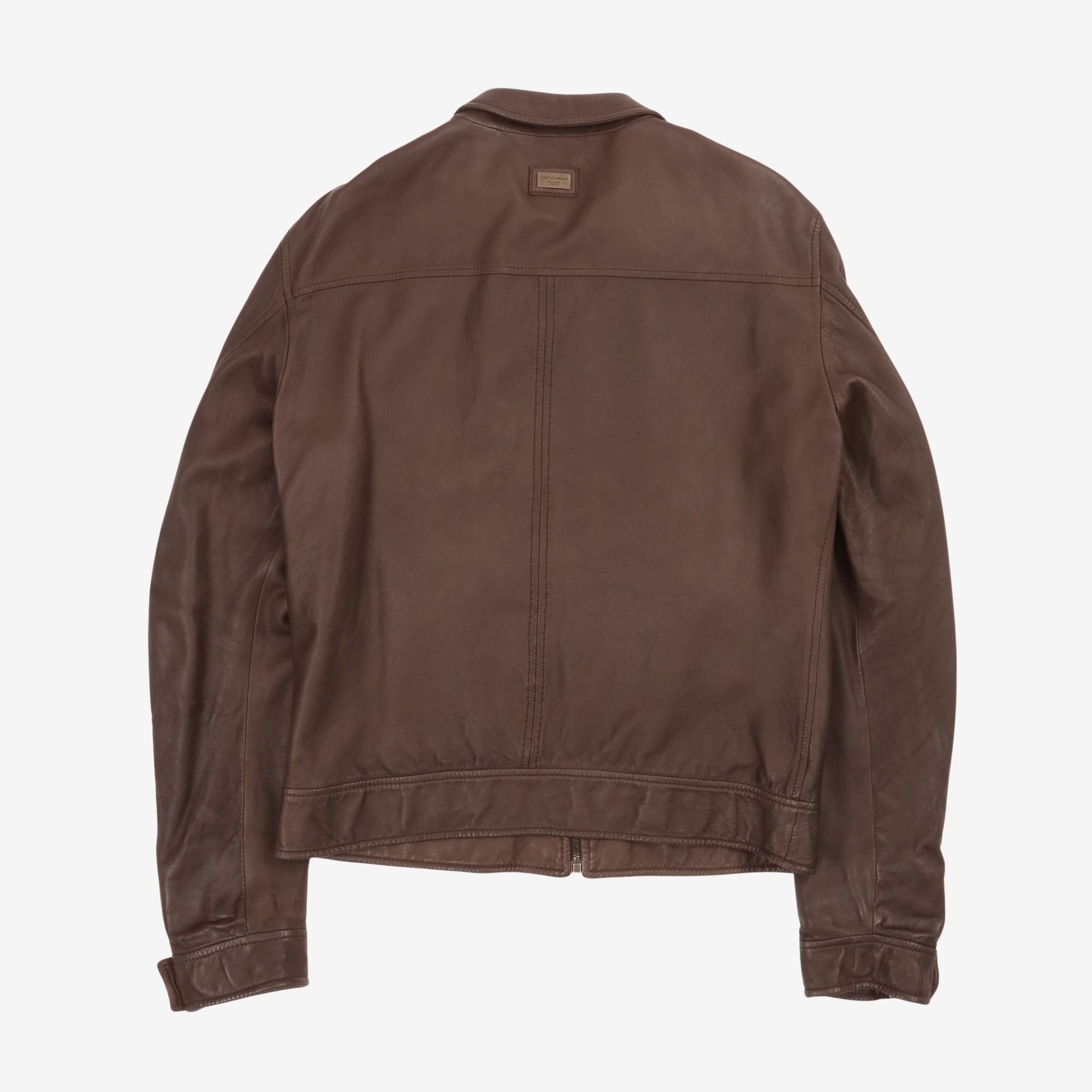 Leather Bomber Jacket