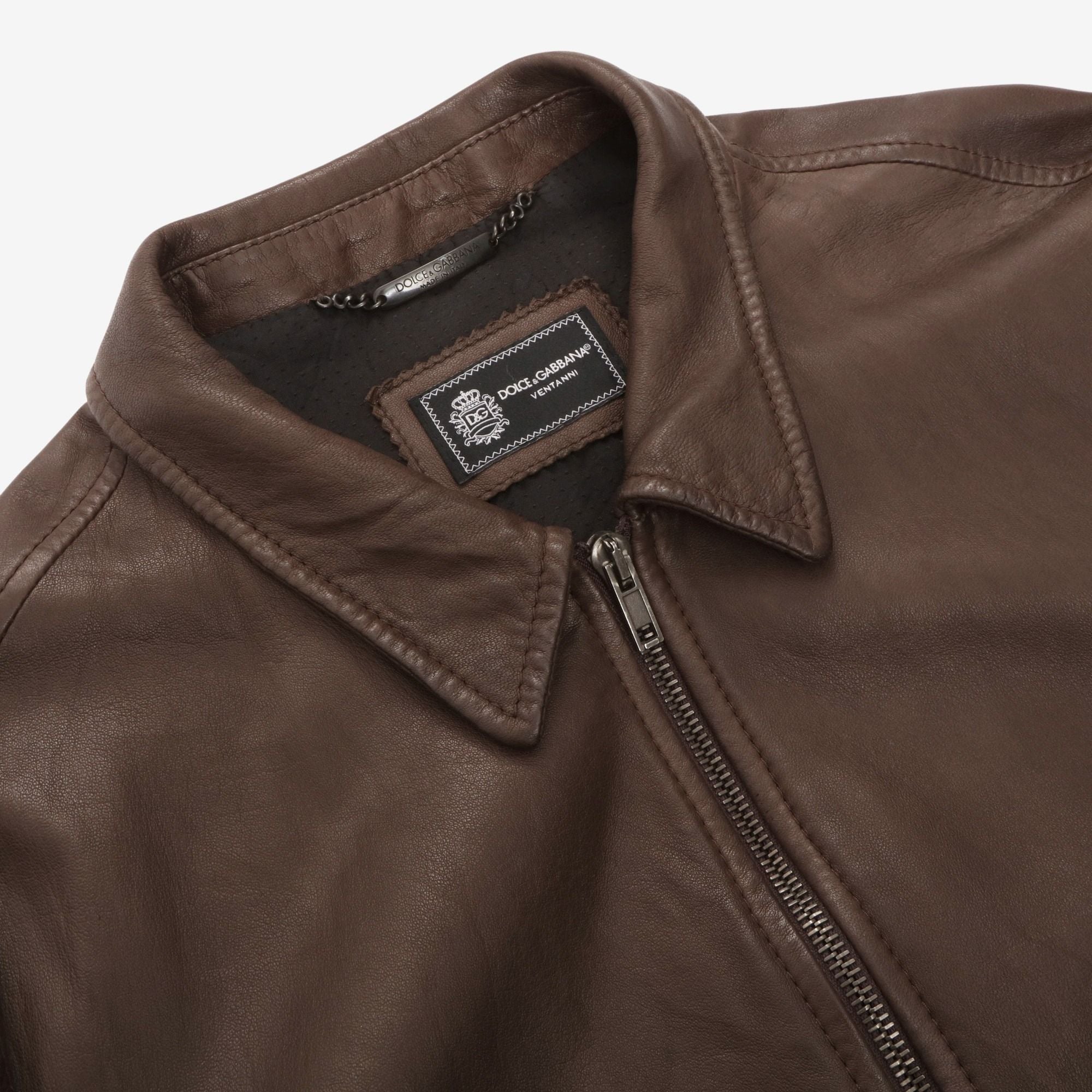 Leather Bomber Jacket