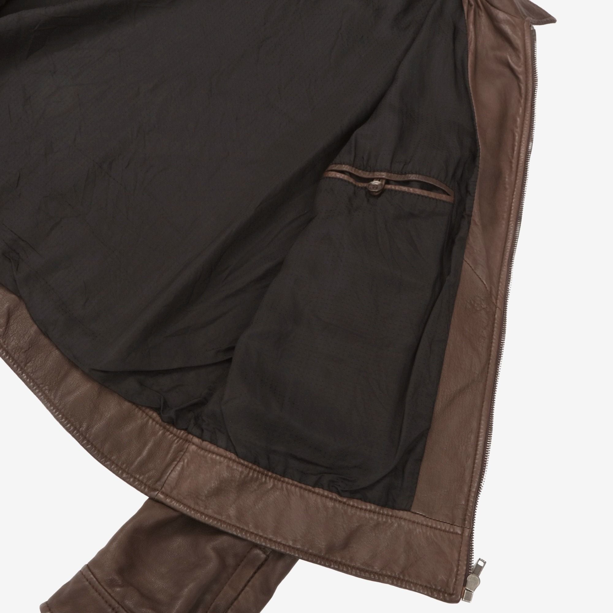 Leather Bomber Jacket