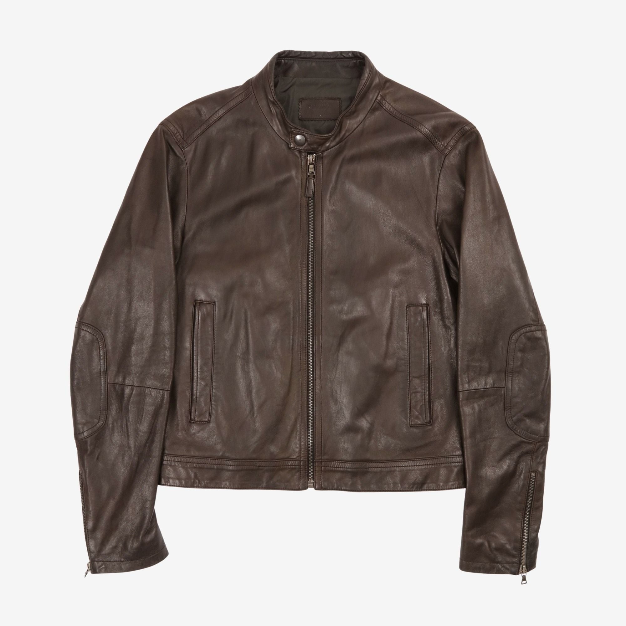 Leather Bomber Jacket