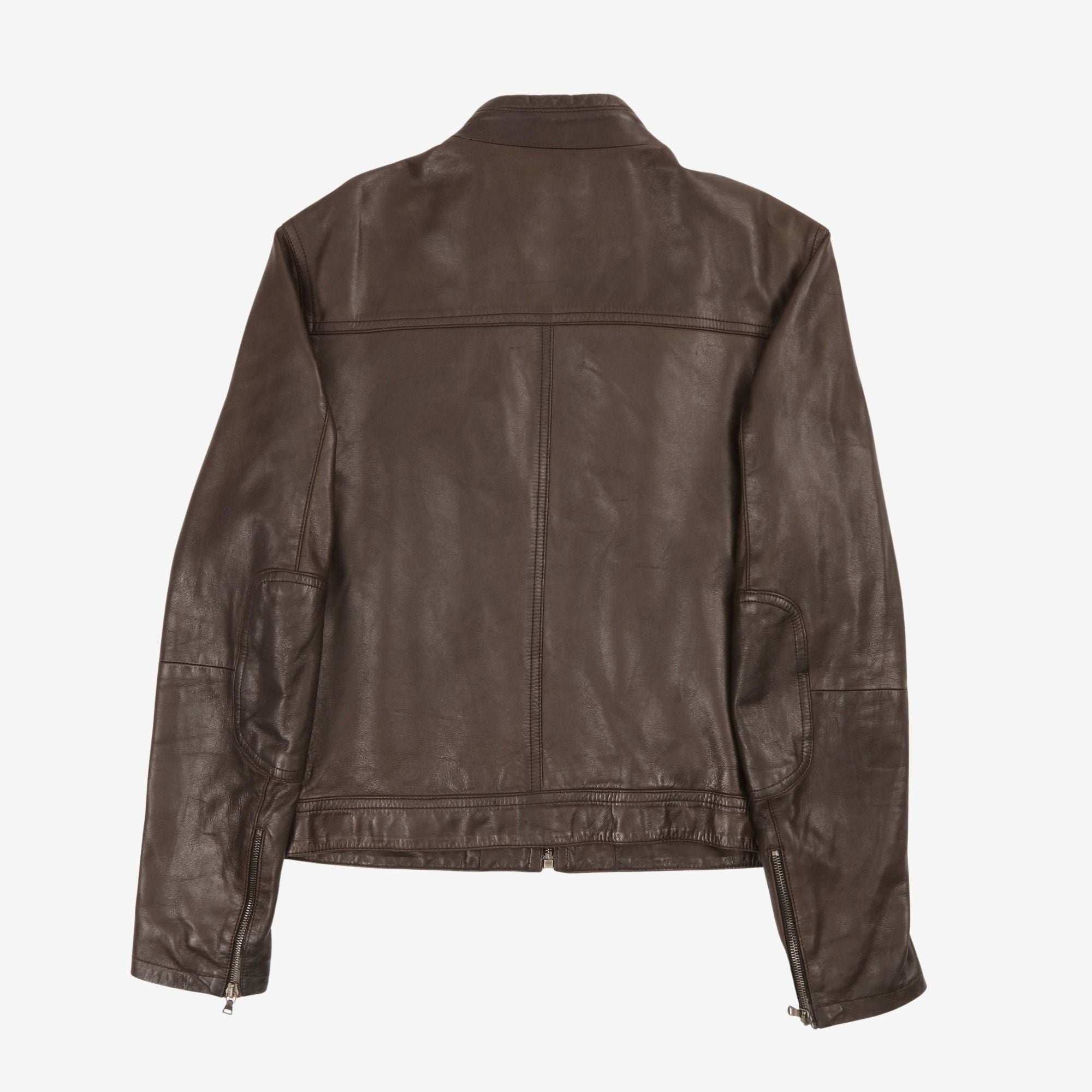 Leather Bomber Jacket