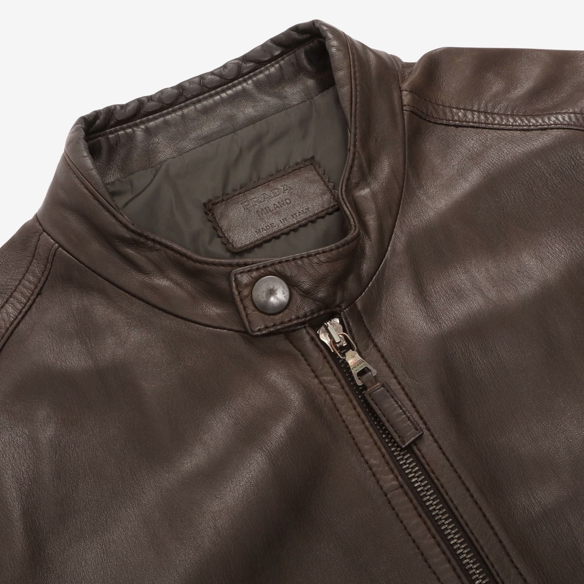 Leather Bomber Jacket