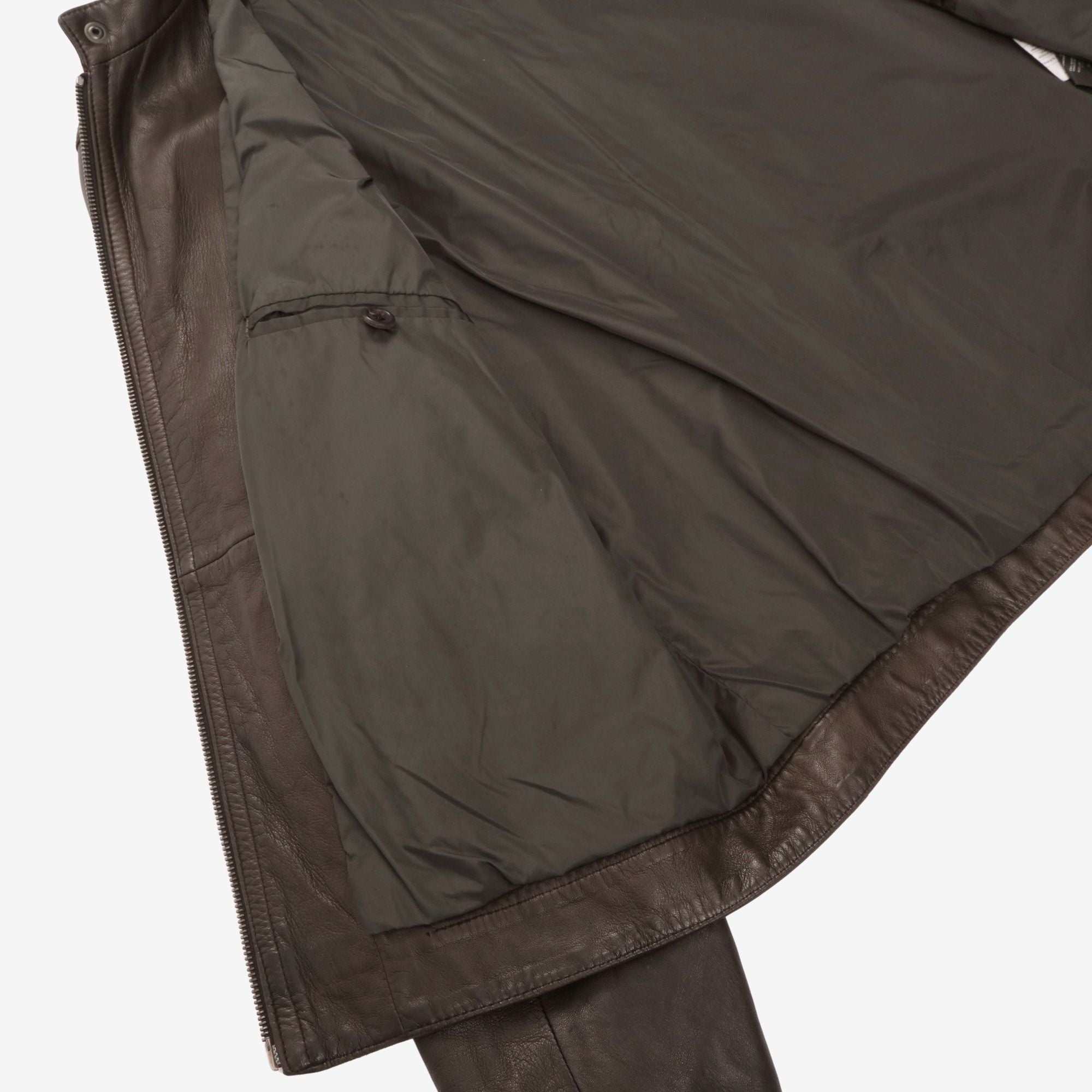 Leather Bomber Jacket