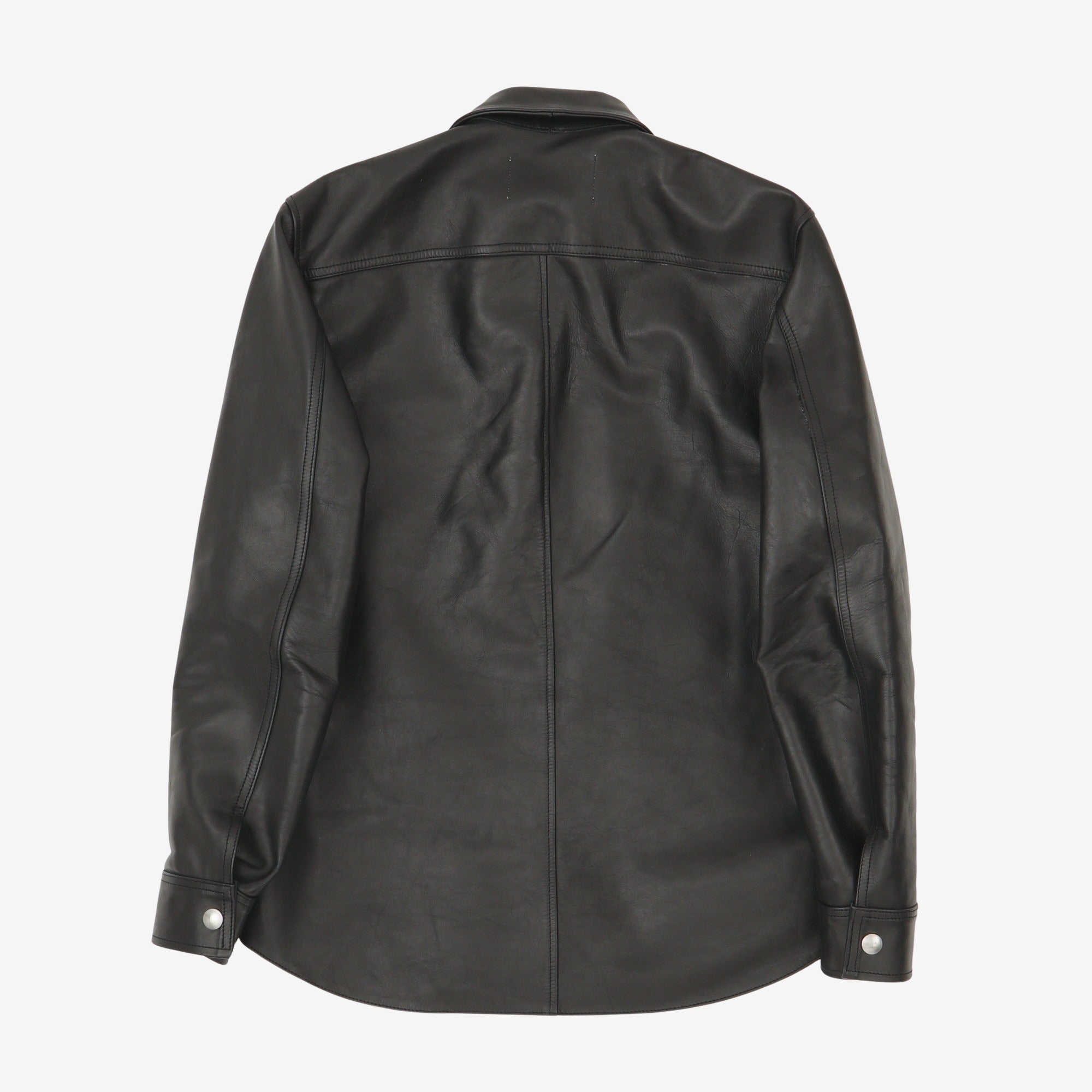 Leather Zip Overshirt