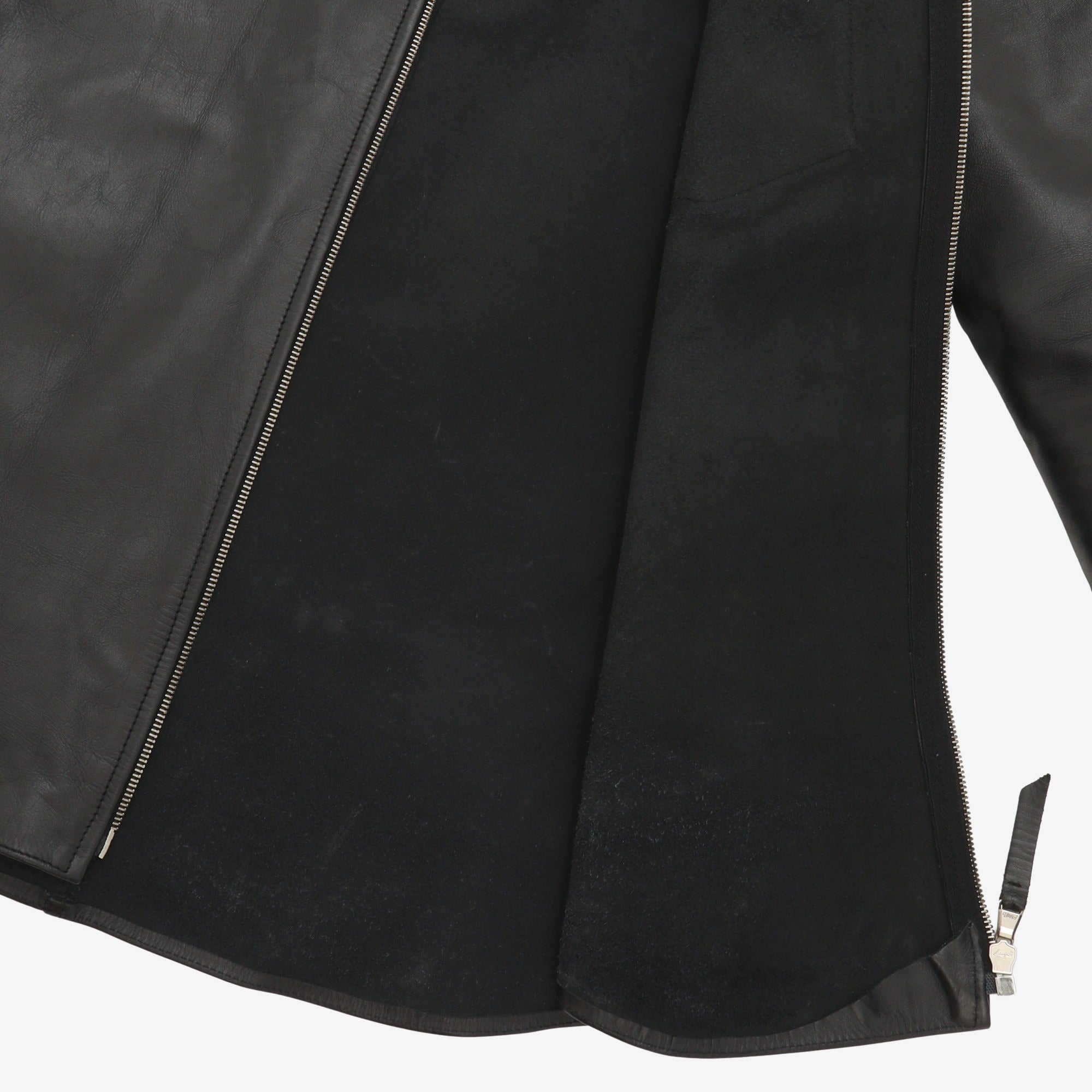 Leather Zip Overshirt