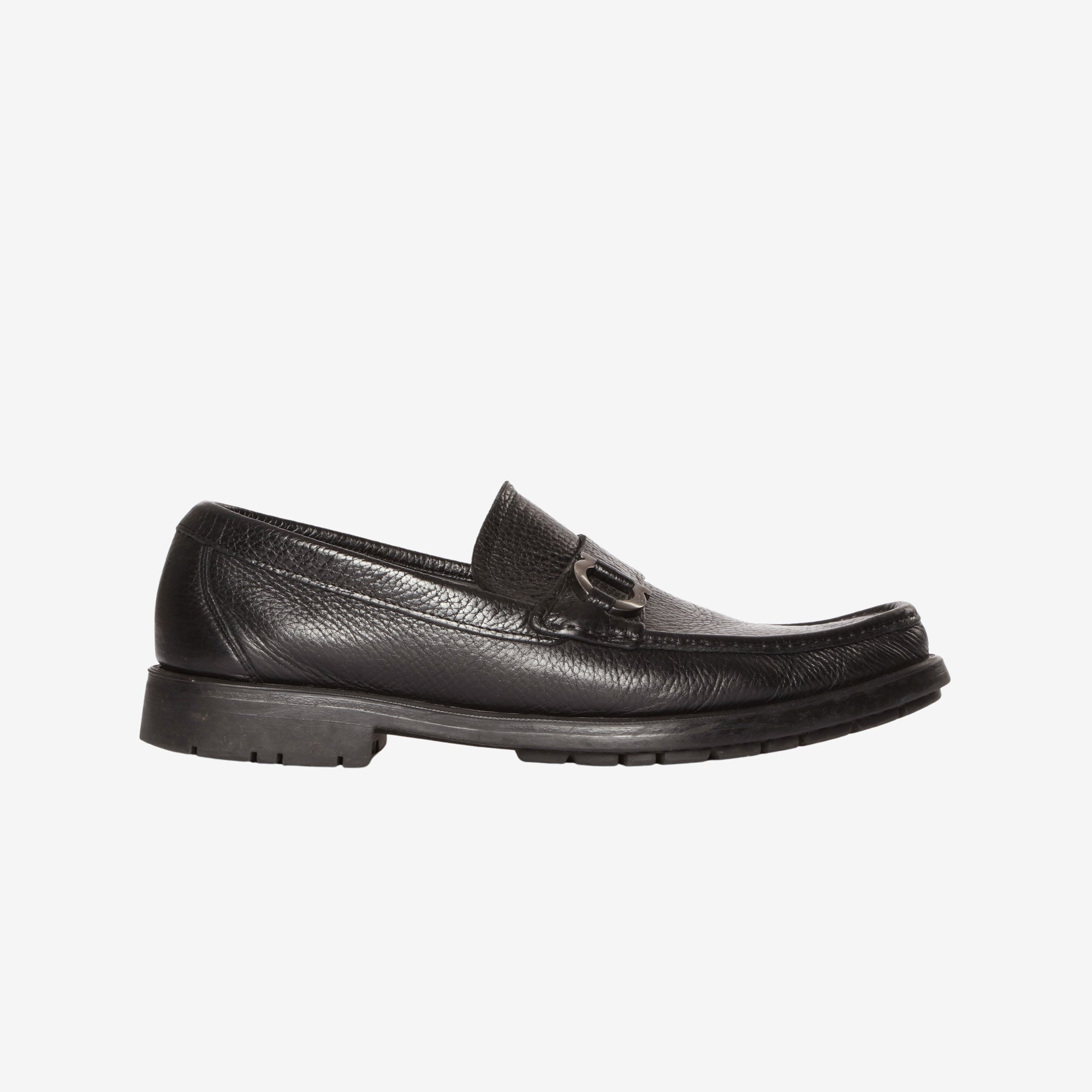Buckle Leather Loafers