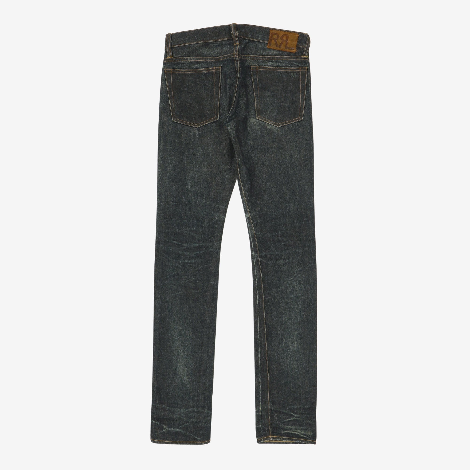 Distressed Skinny Selvedge Denim (30W X 35L)