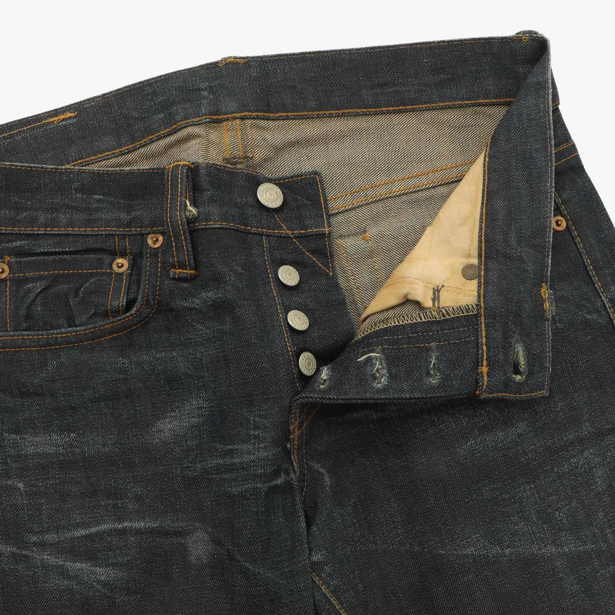 Distressed Skinny Selvedge Denim (30W X 35L)