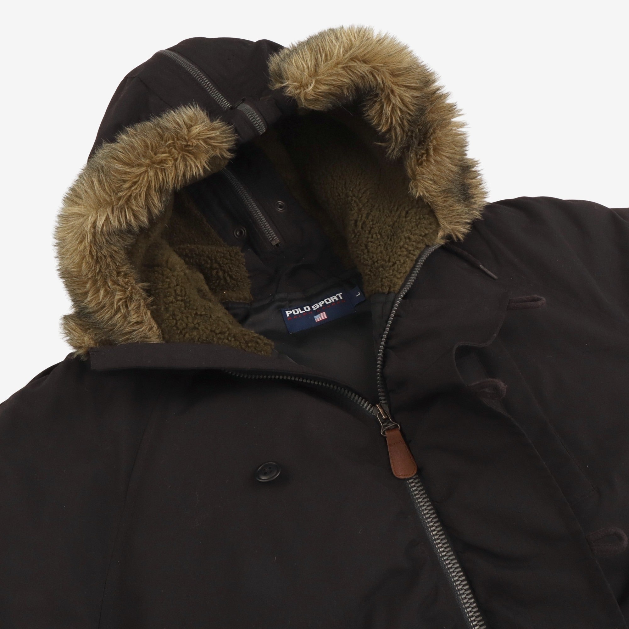 Vintage Bomber Fur Tactical Jacket (Polo Sport)