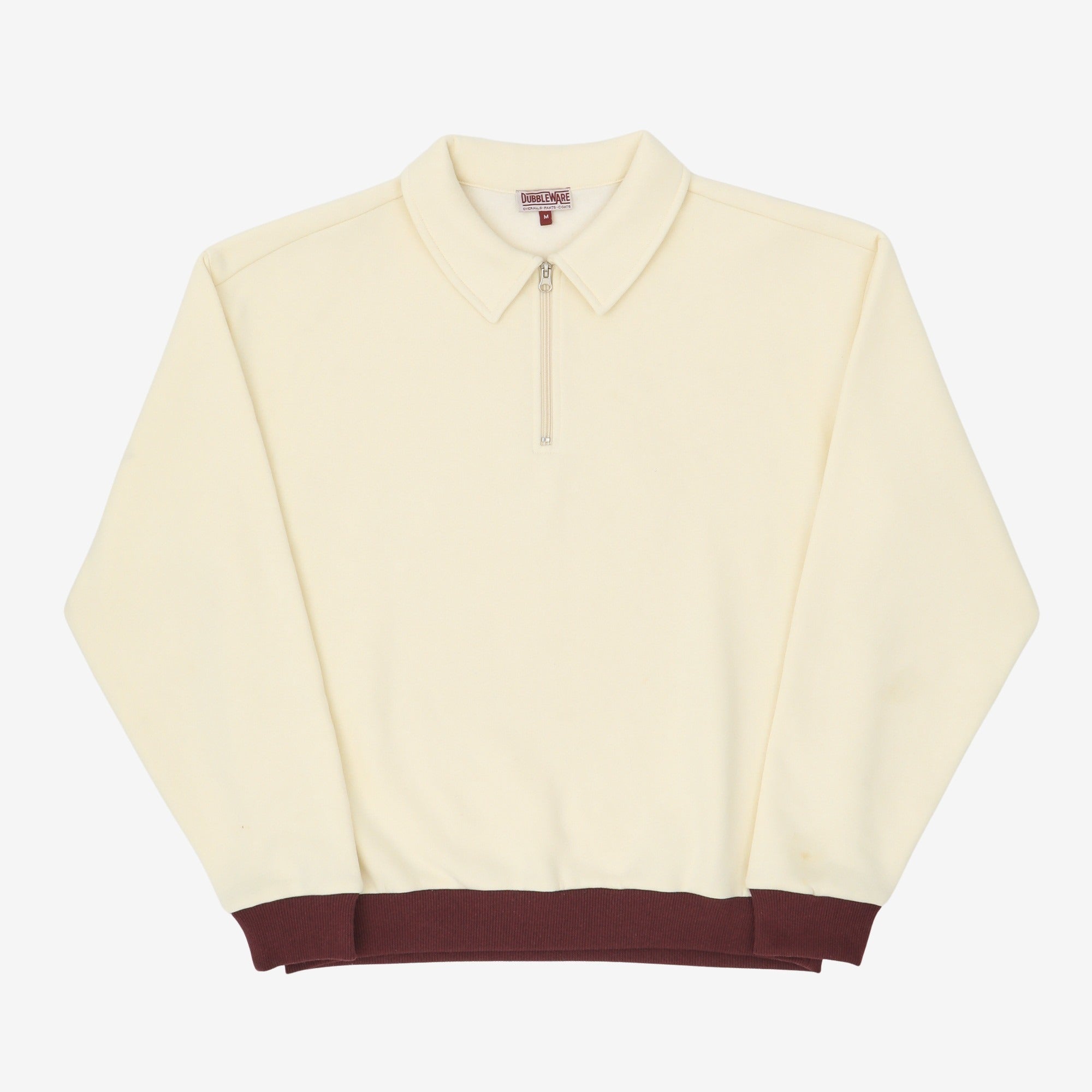 Contrast Quarter Zip Sweater