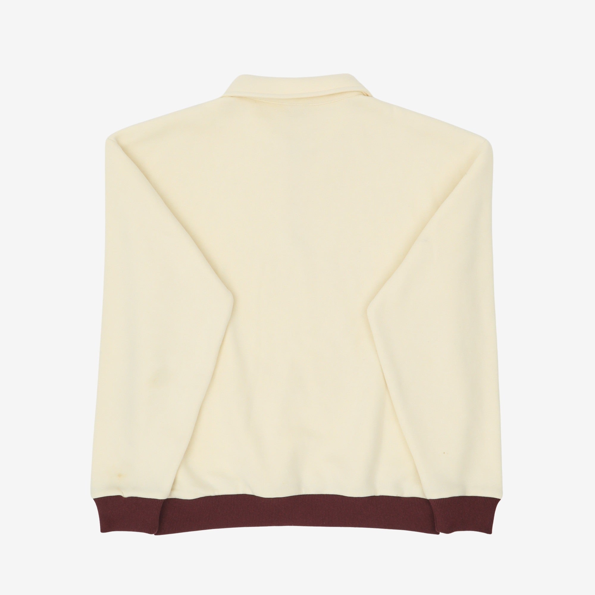 Contrast Quarter Zip Sweater