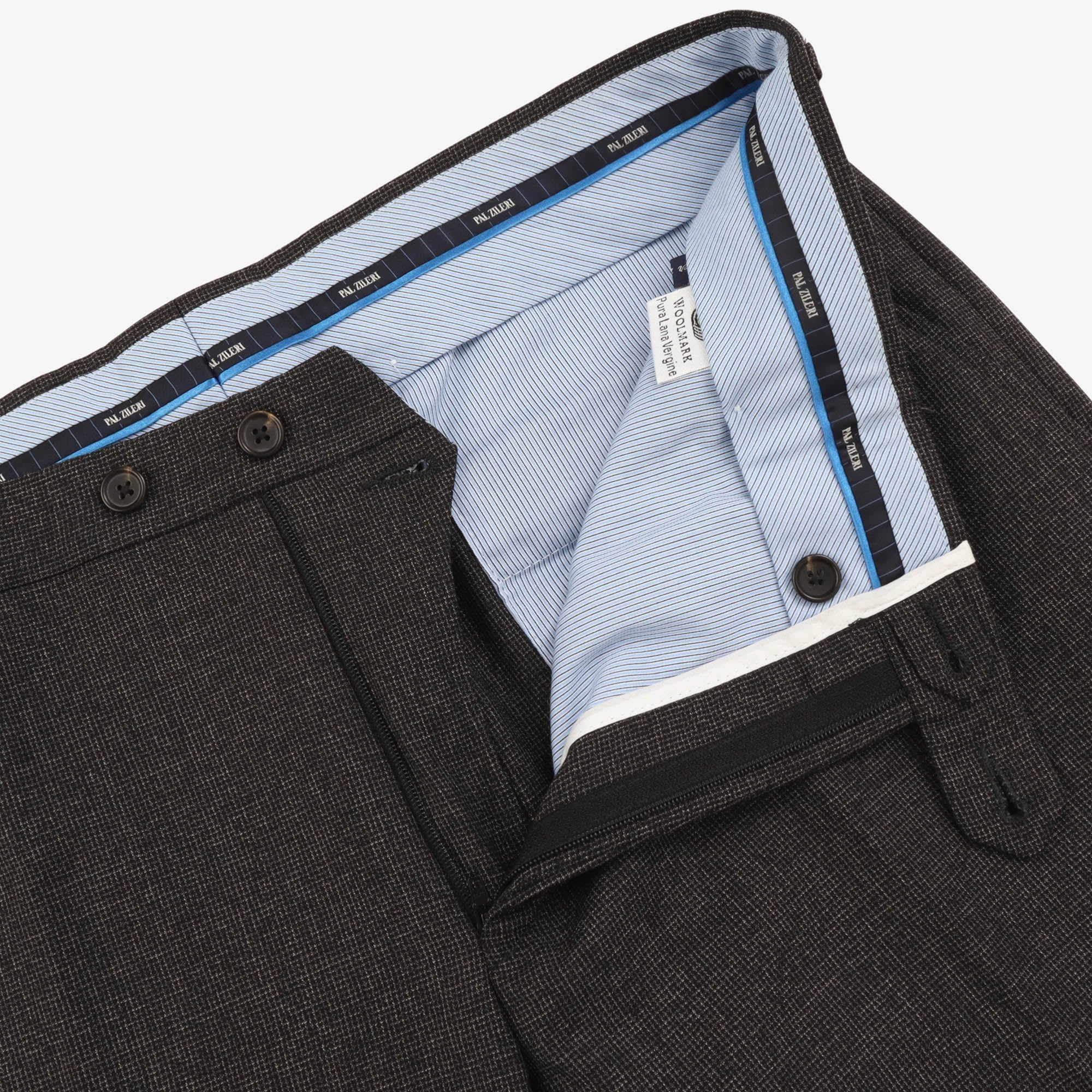 Wool Pleated Trousers (34W x 28L)