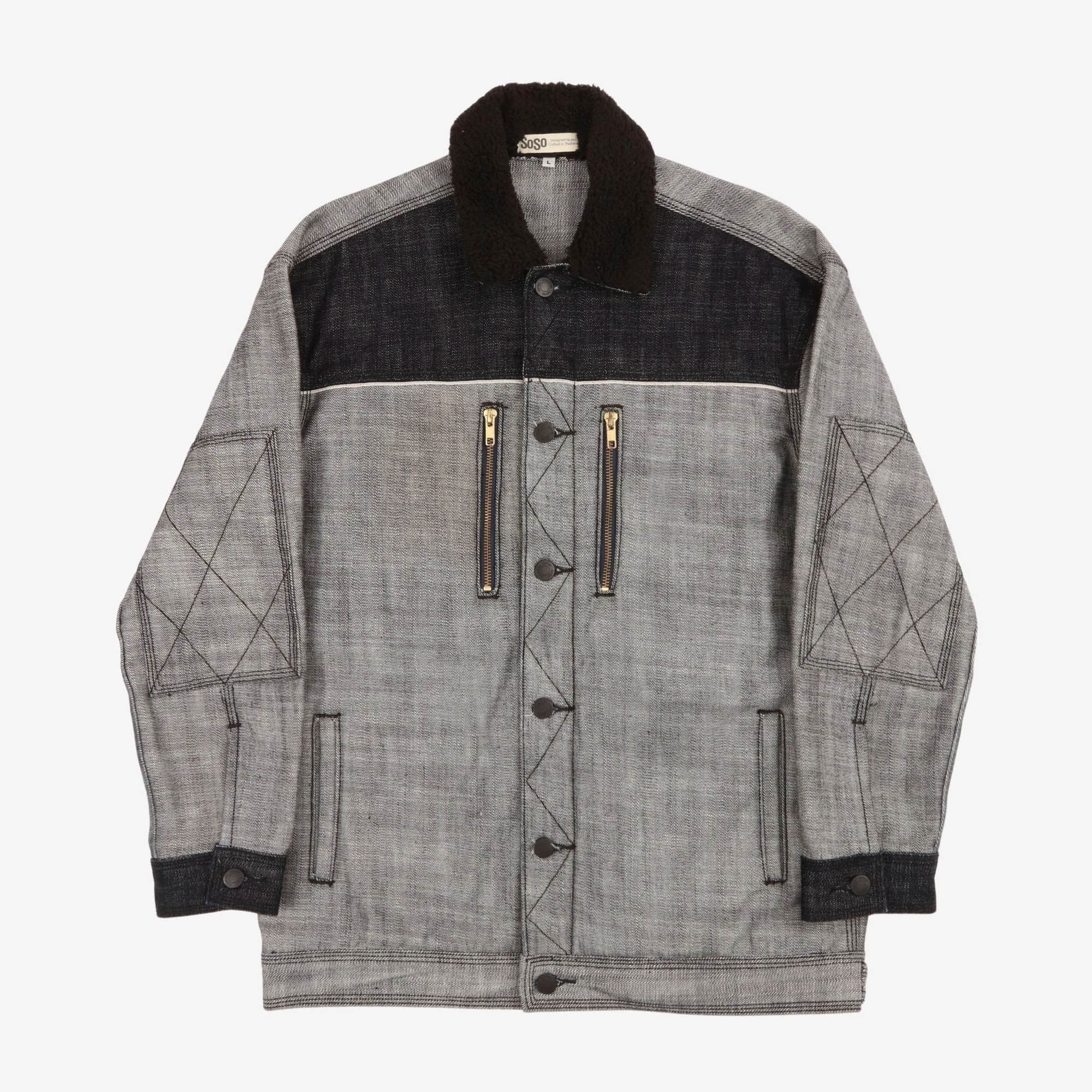 Panelled Selvedge Denim Jacket